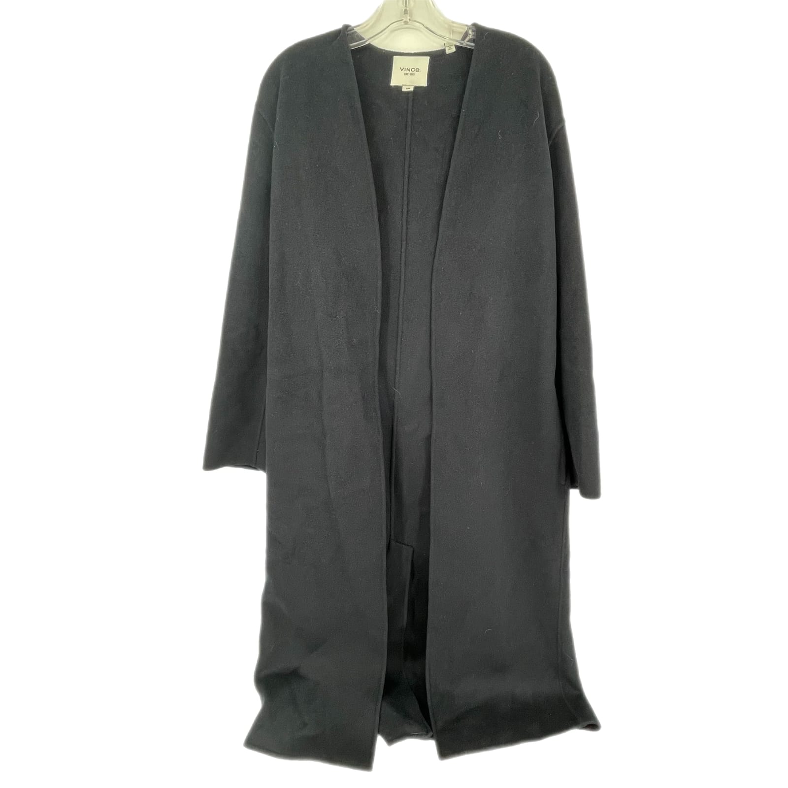 Vince Blue Wool-Cashmere Blend Overcoat