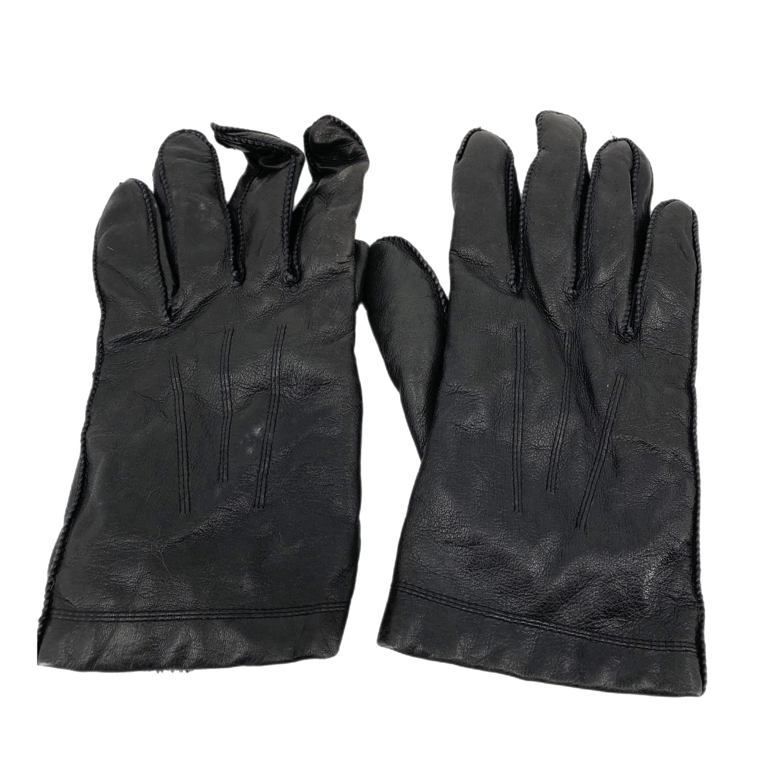 Classic Black Leather Gloves