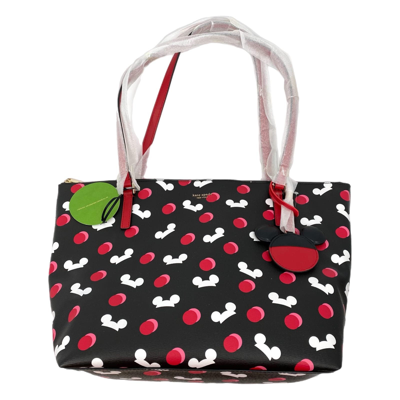 Kate Spade Disney Black Red Mickey Mouse Large Tote