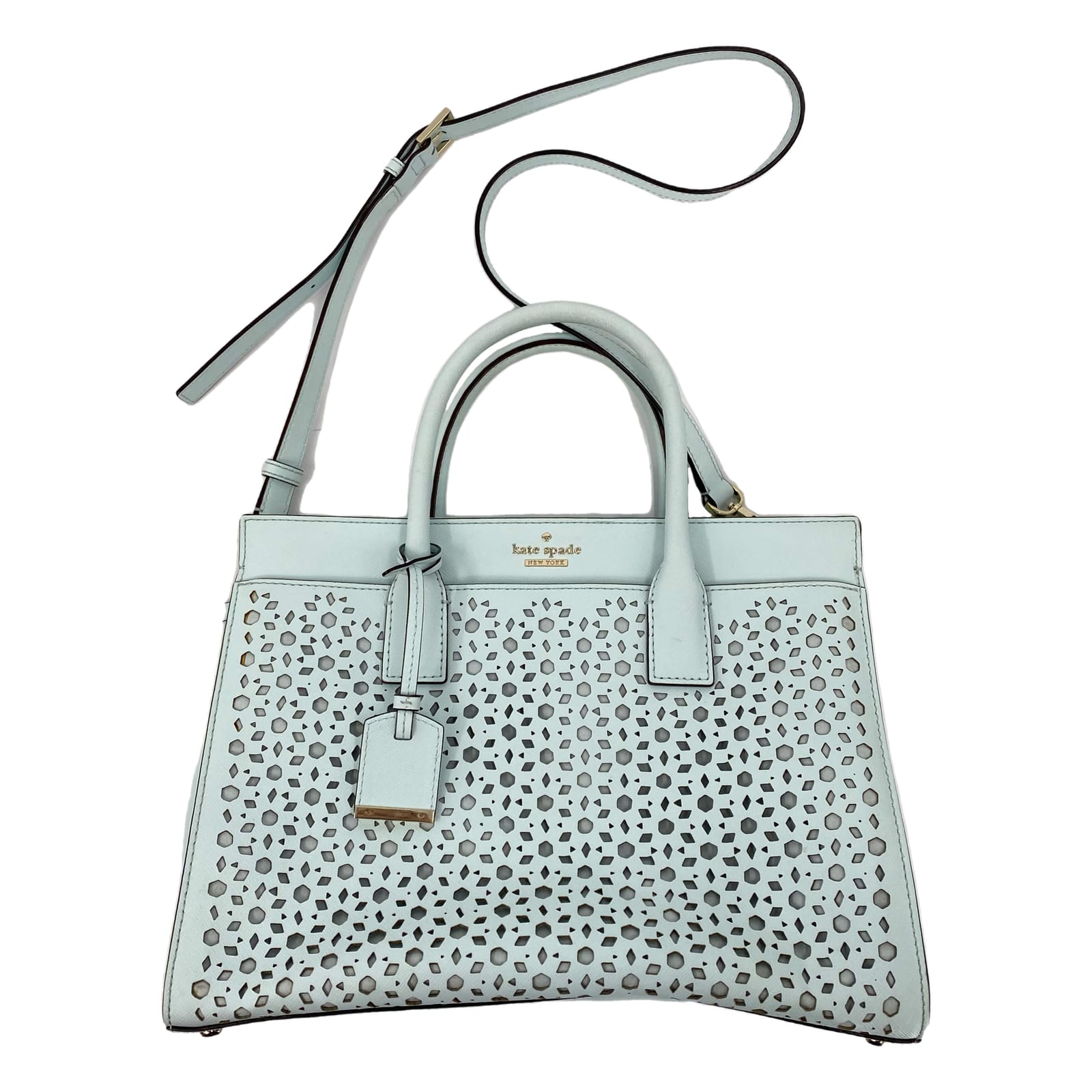 Kate Spade Mint Blue Leather Cameron Street Satchel