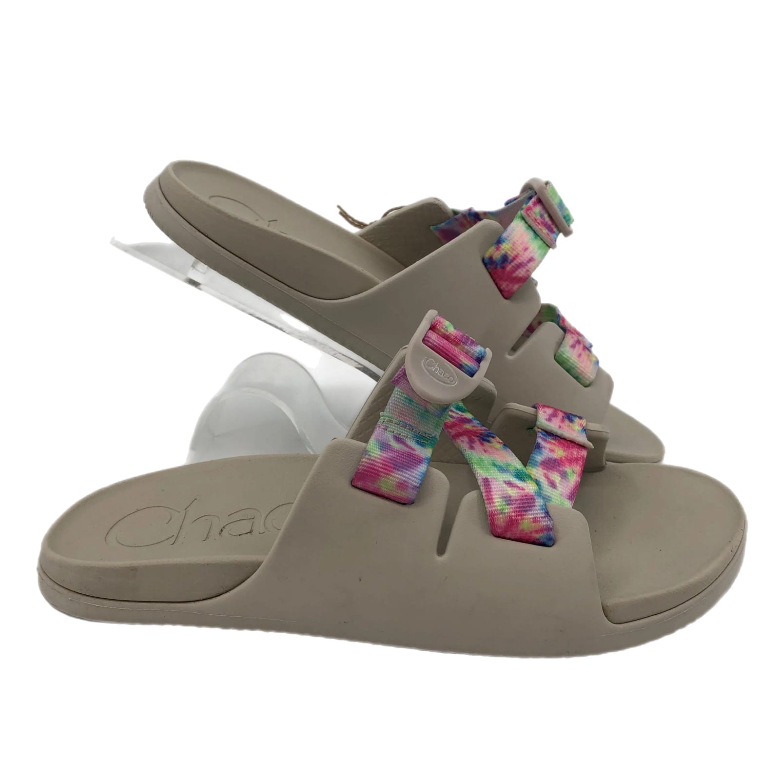 Chaco Beige Pink Adjustable Strap Sandal