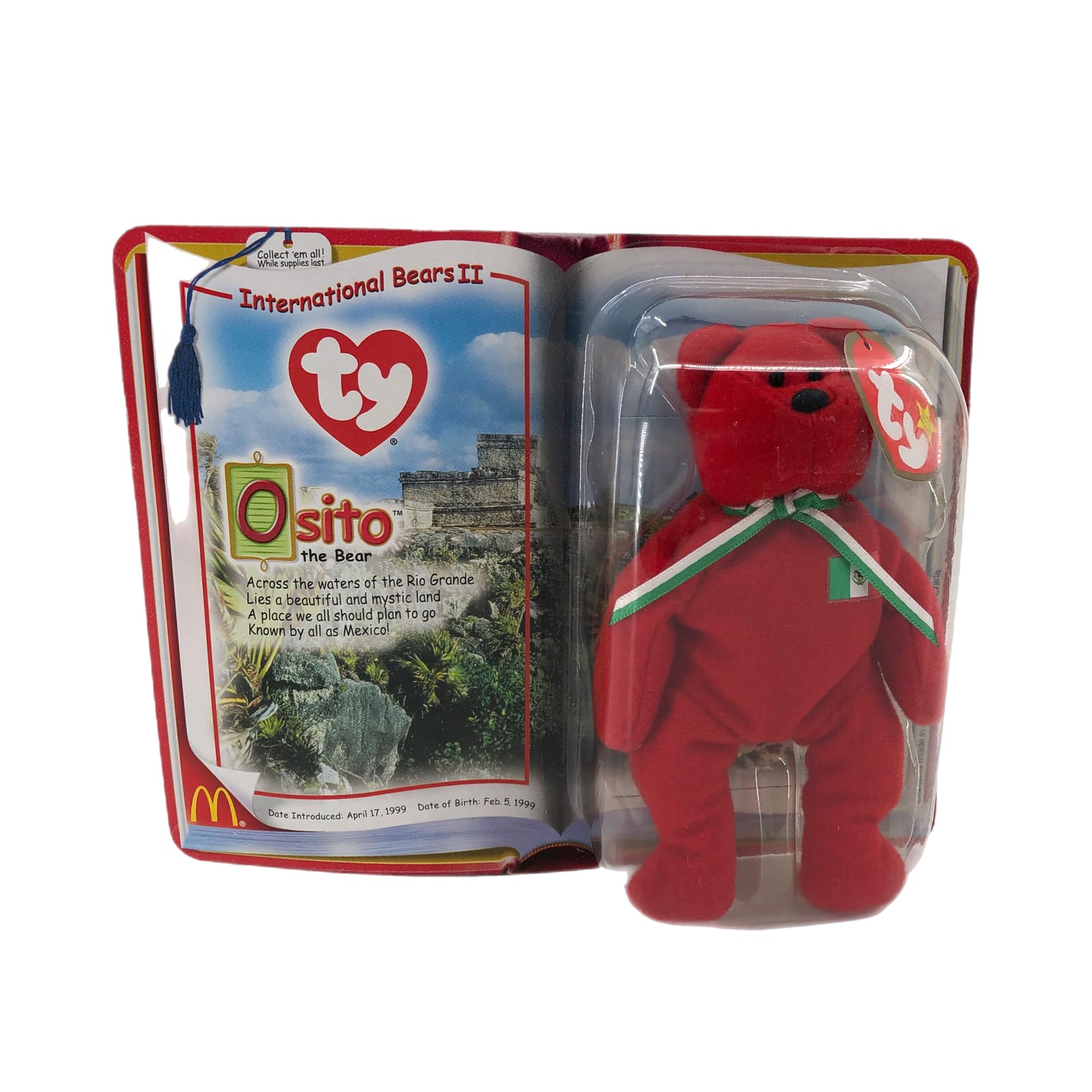 Classic Red Osito Beanie Baby