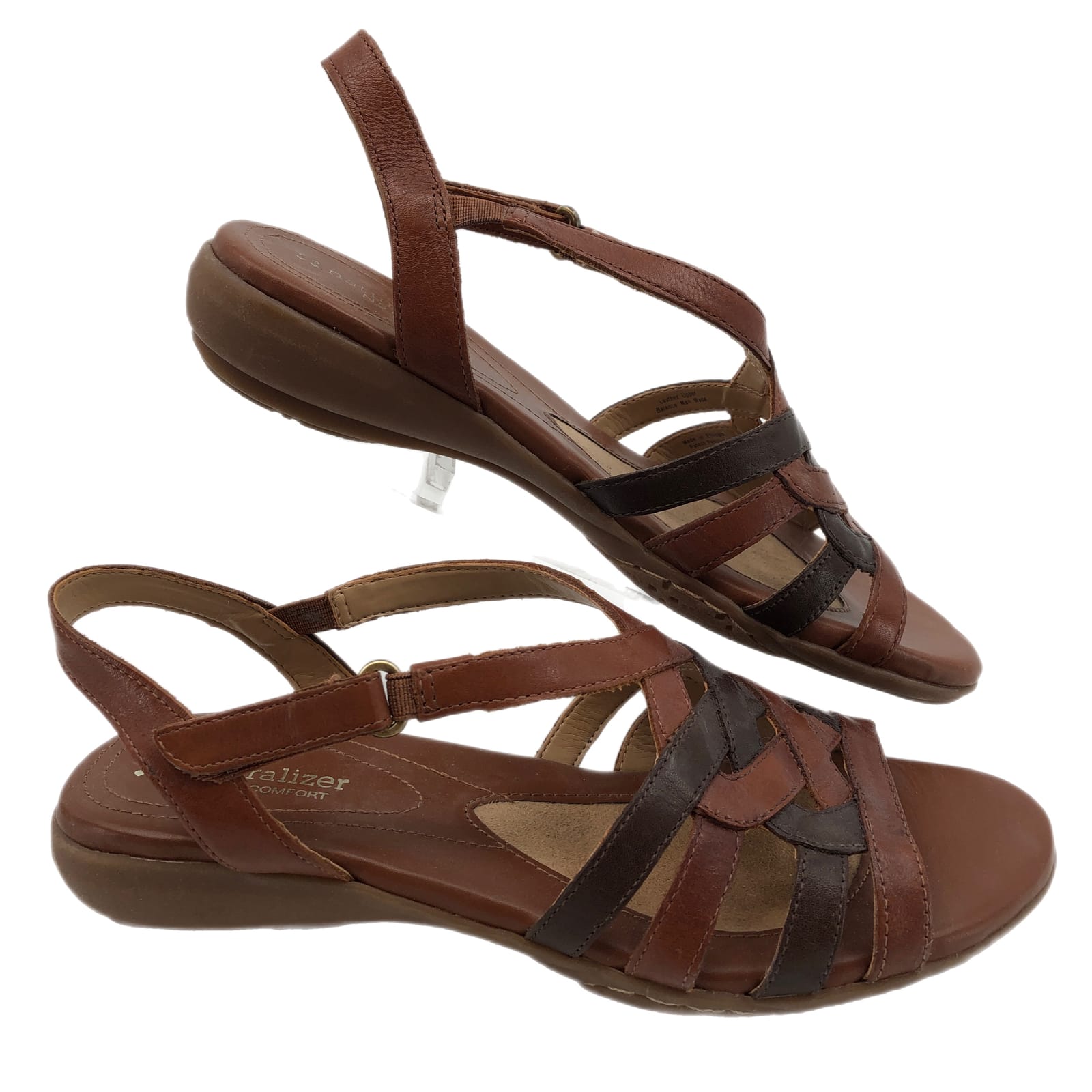 Naturalizer Brown Leather Open Toe Sandal