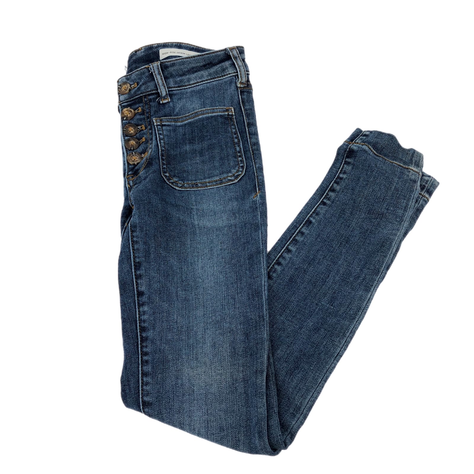 Pilcro and the Letterpress Blue Skinny Jeans