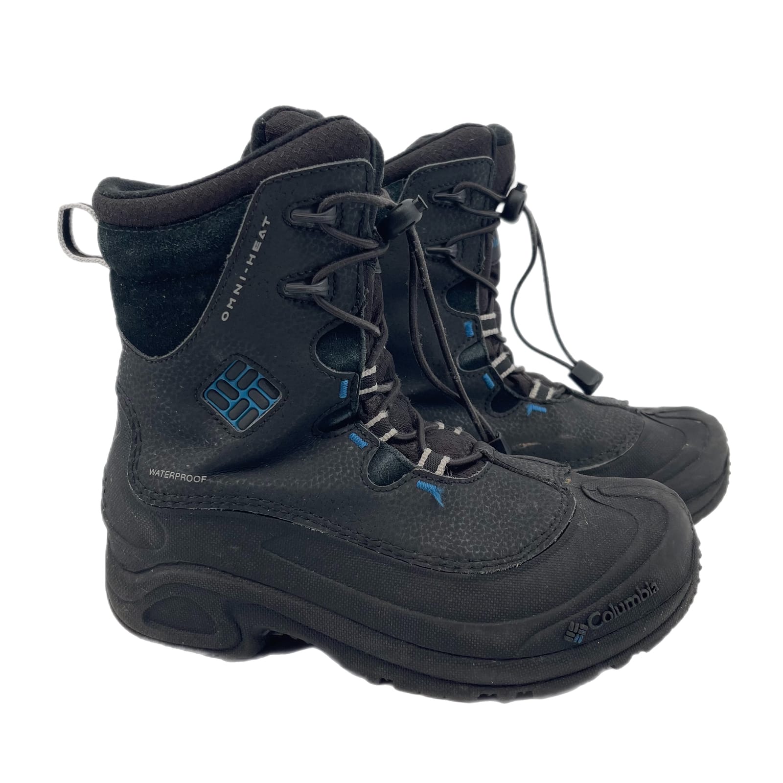 Columbia Black/Blue Synthetic Rain & Snow Boots