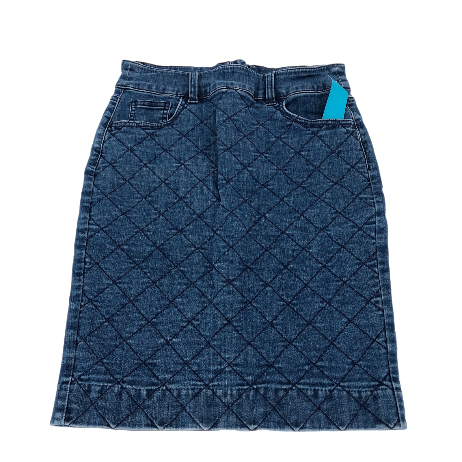 J. Crew Blue Straight & Pencil Midi Skirt