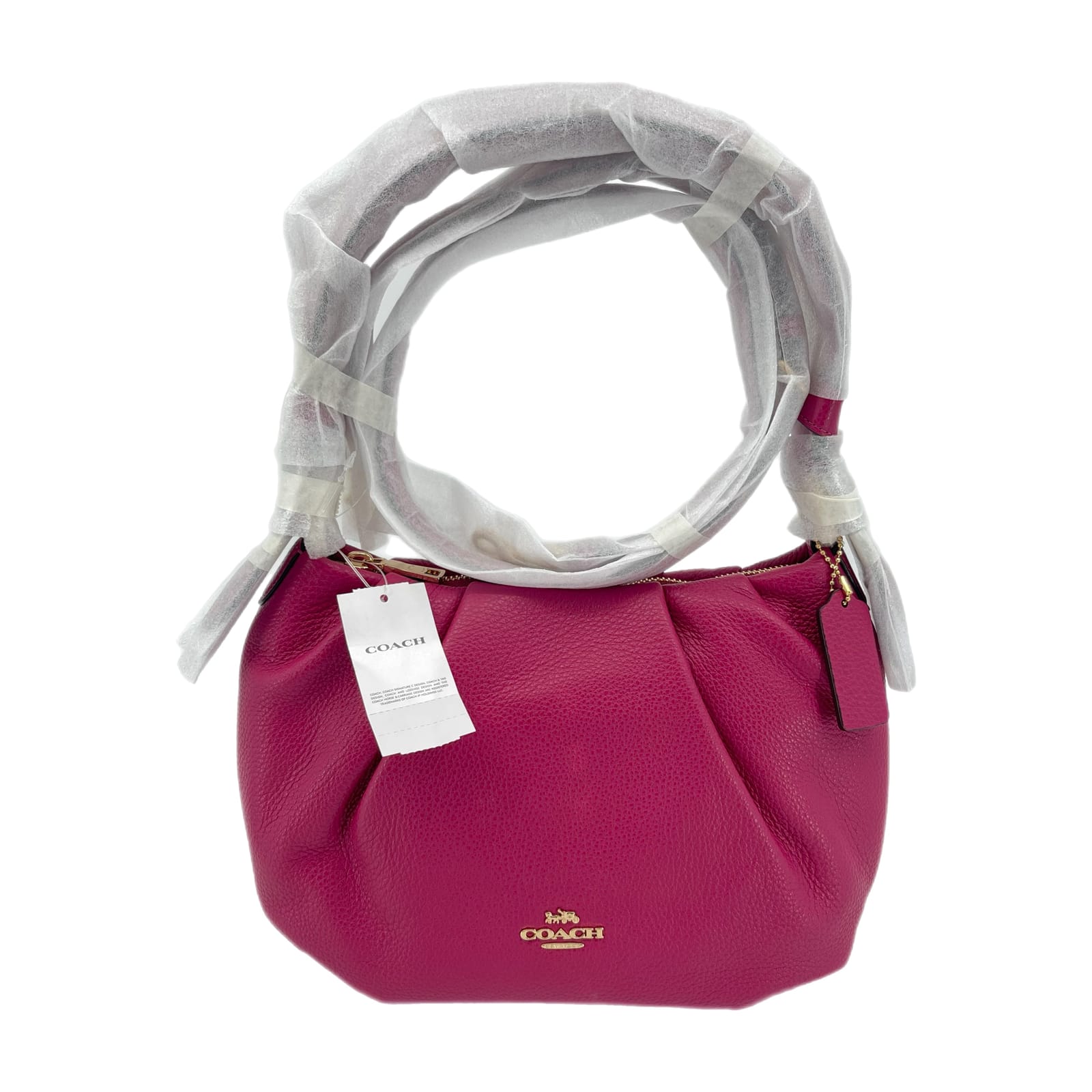 Coach Pink Leather Everly Shoulder Bag