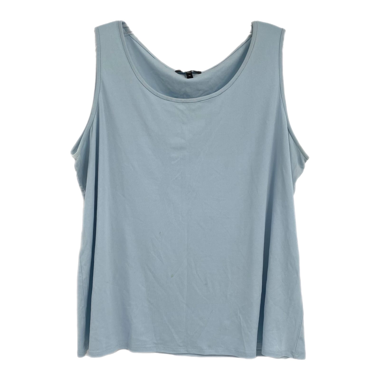 Eileen Fisher Blue Silk Sleeveless Tank Top