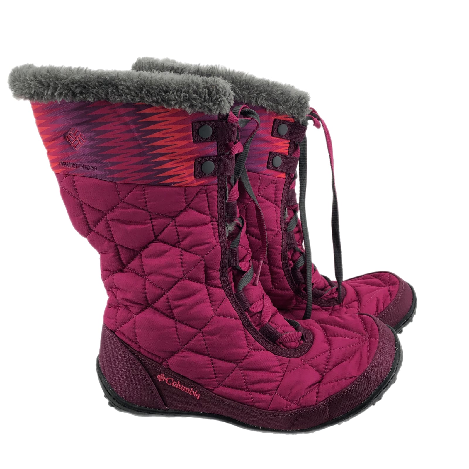 Columbia Pink & Purple Synthetic Winter & Rain Boots