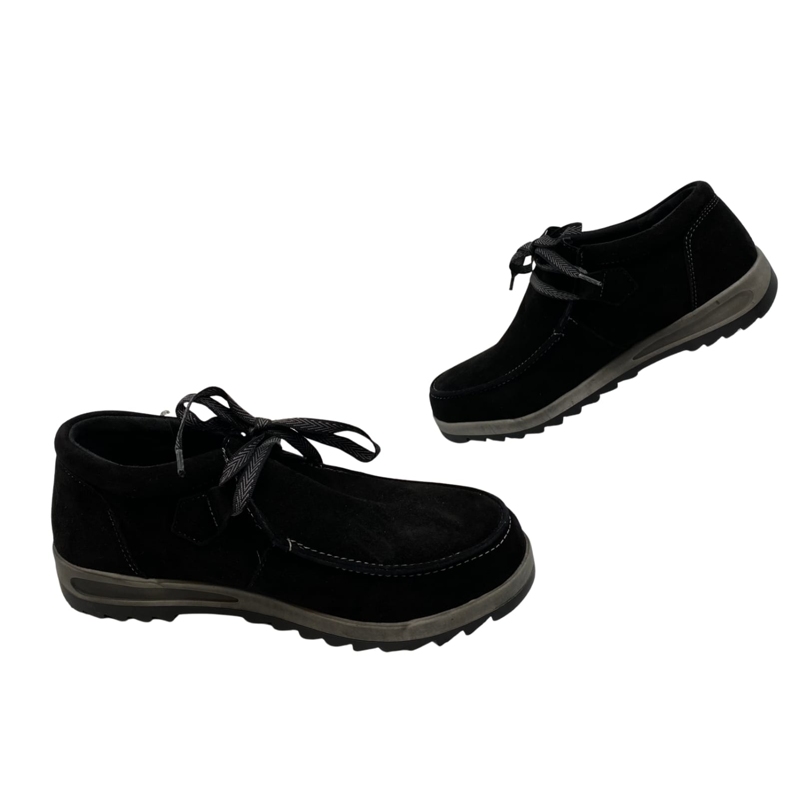 David Tate Black Suede Classic Sneakers