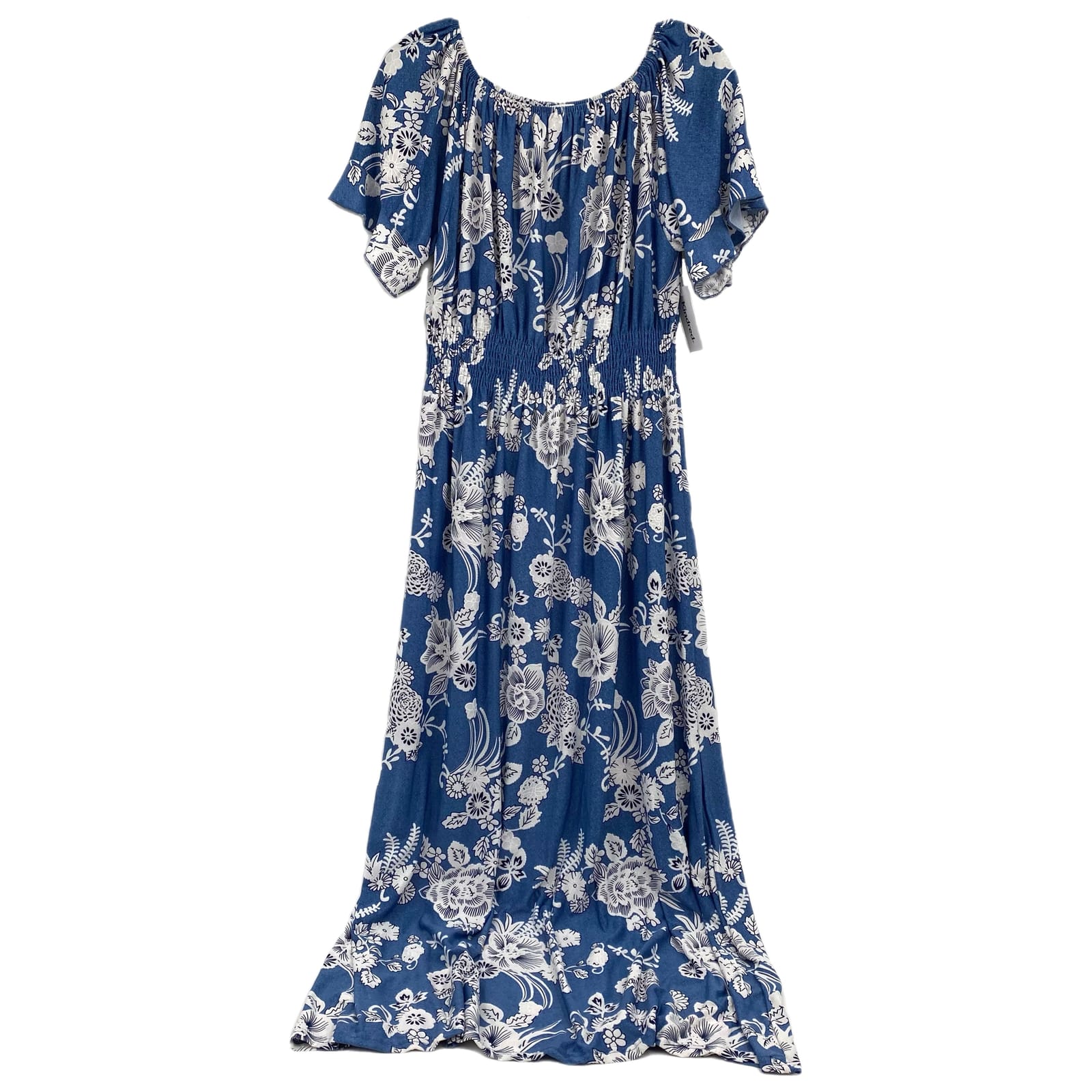 Kindred Blue White Floral Maxi Dress