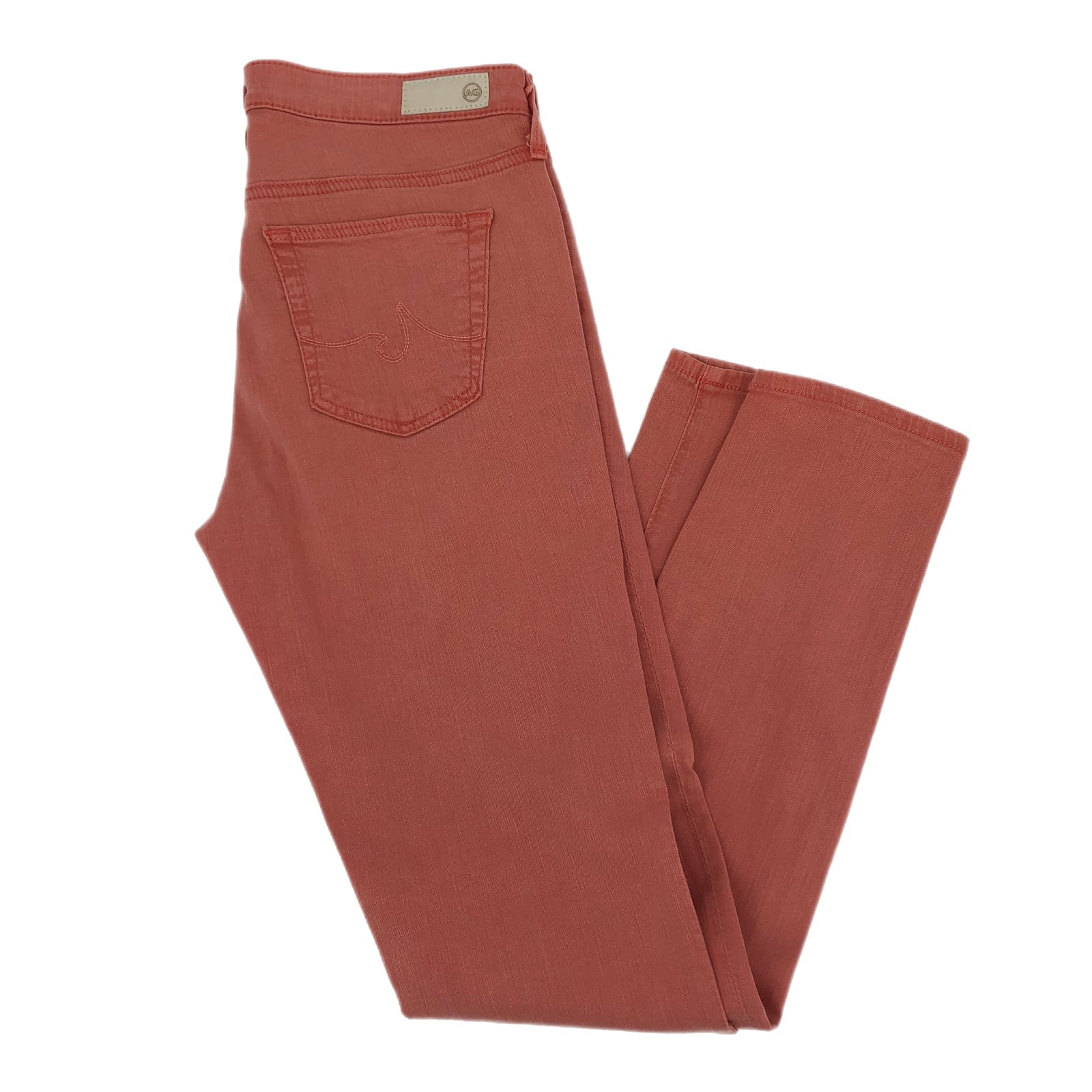 Ag Adriano Goldschmied Pink & Orange Skinny Ankle Jeans