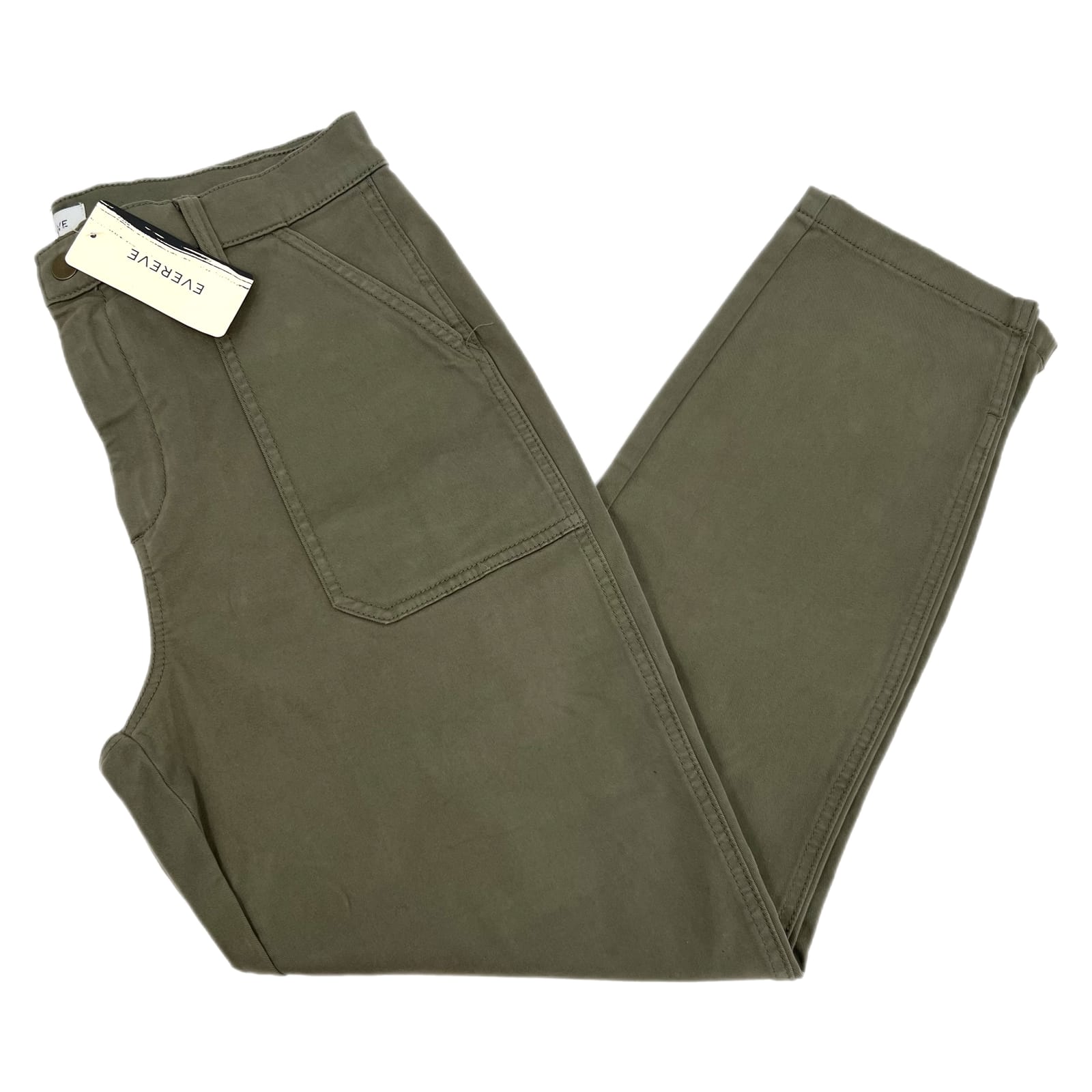 Evereve Green Payton Utility Ankle Slit Pants