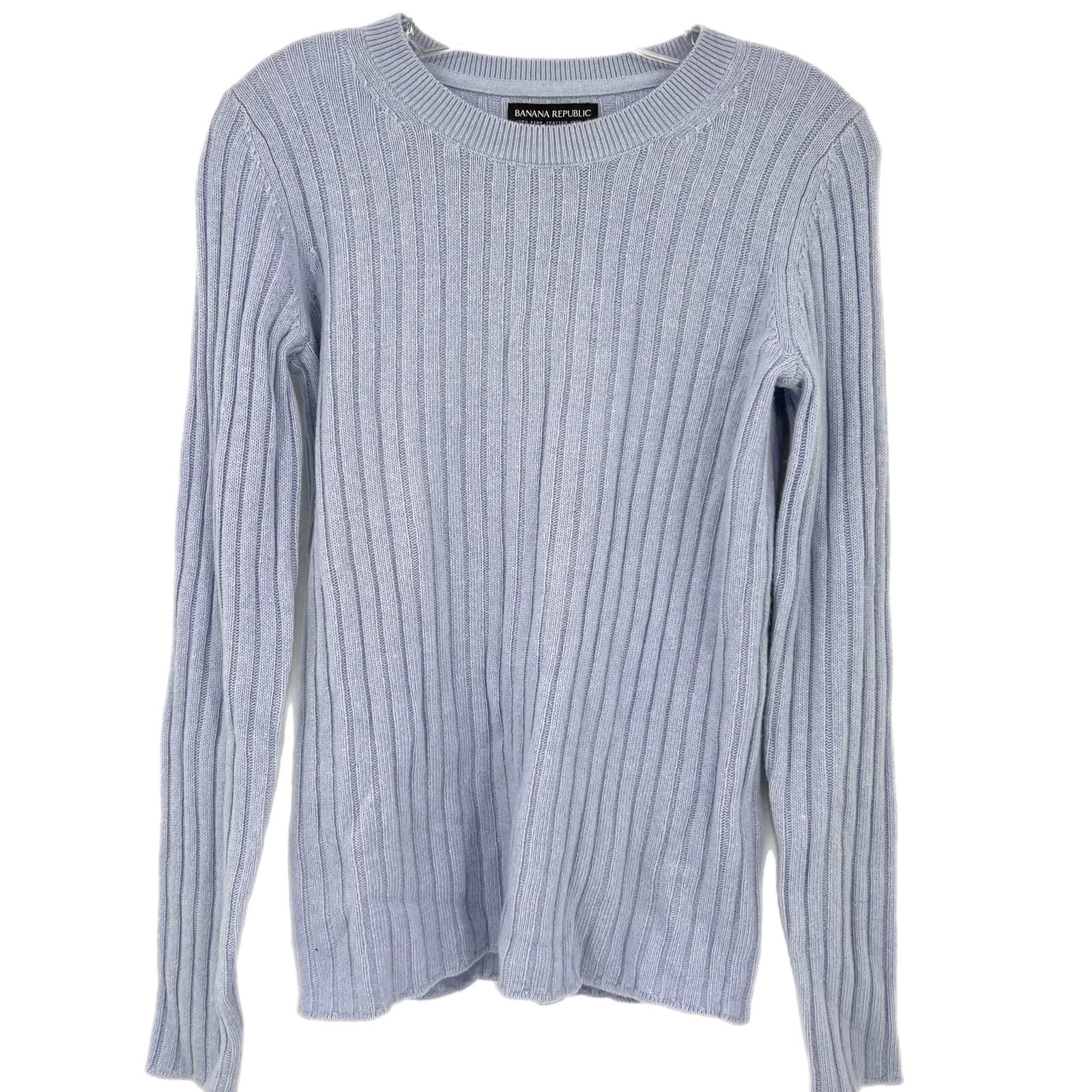 Banana Republic Blue Rayon Wool Long Sleeve Sweater