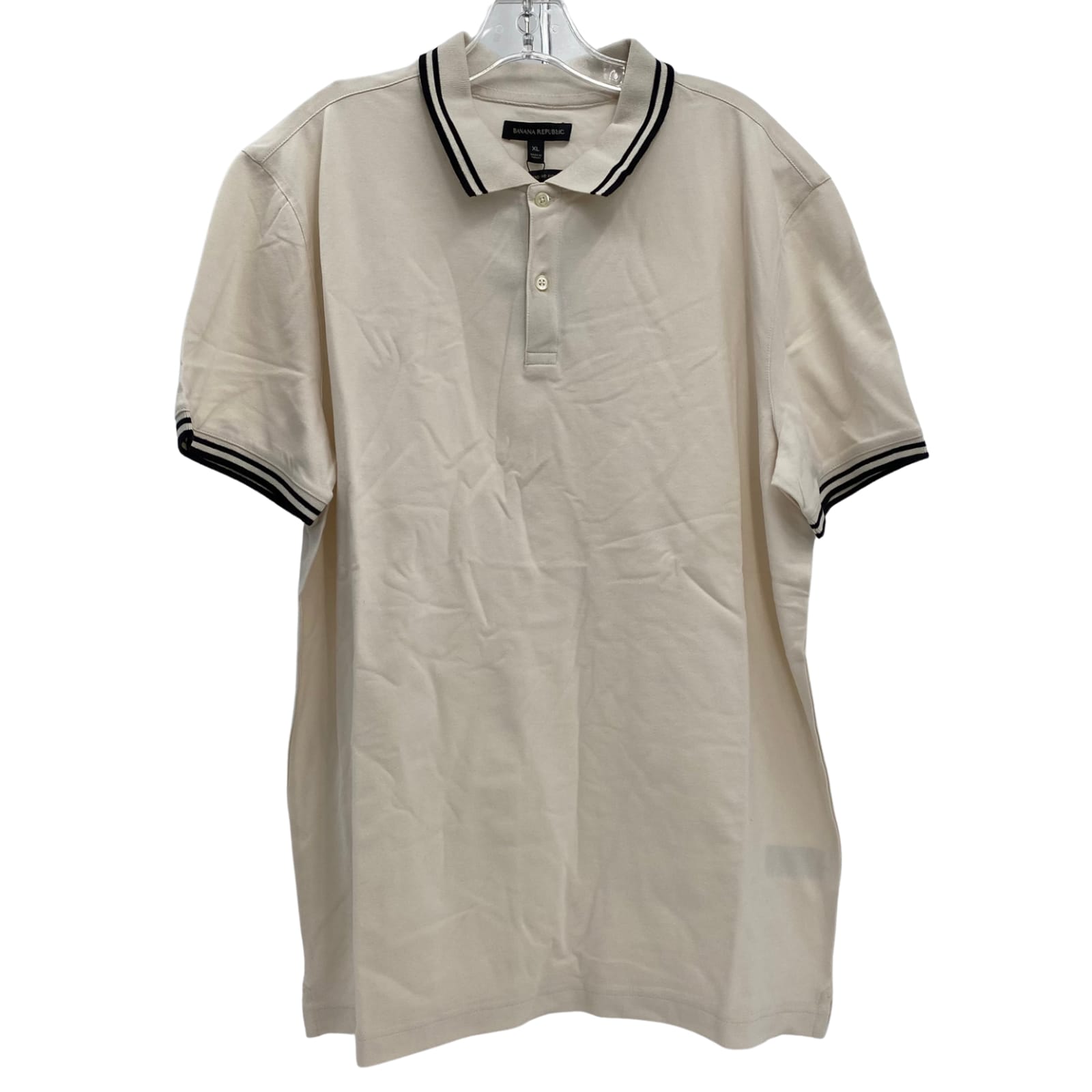 Banana Republic Tan Short Sleeve Polo Shirt