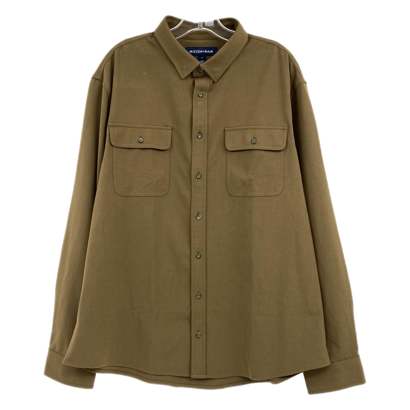 Mizzen+Main Green Casual Button-Up Shirt