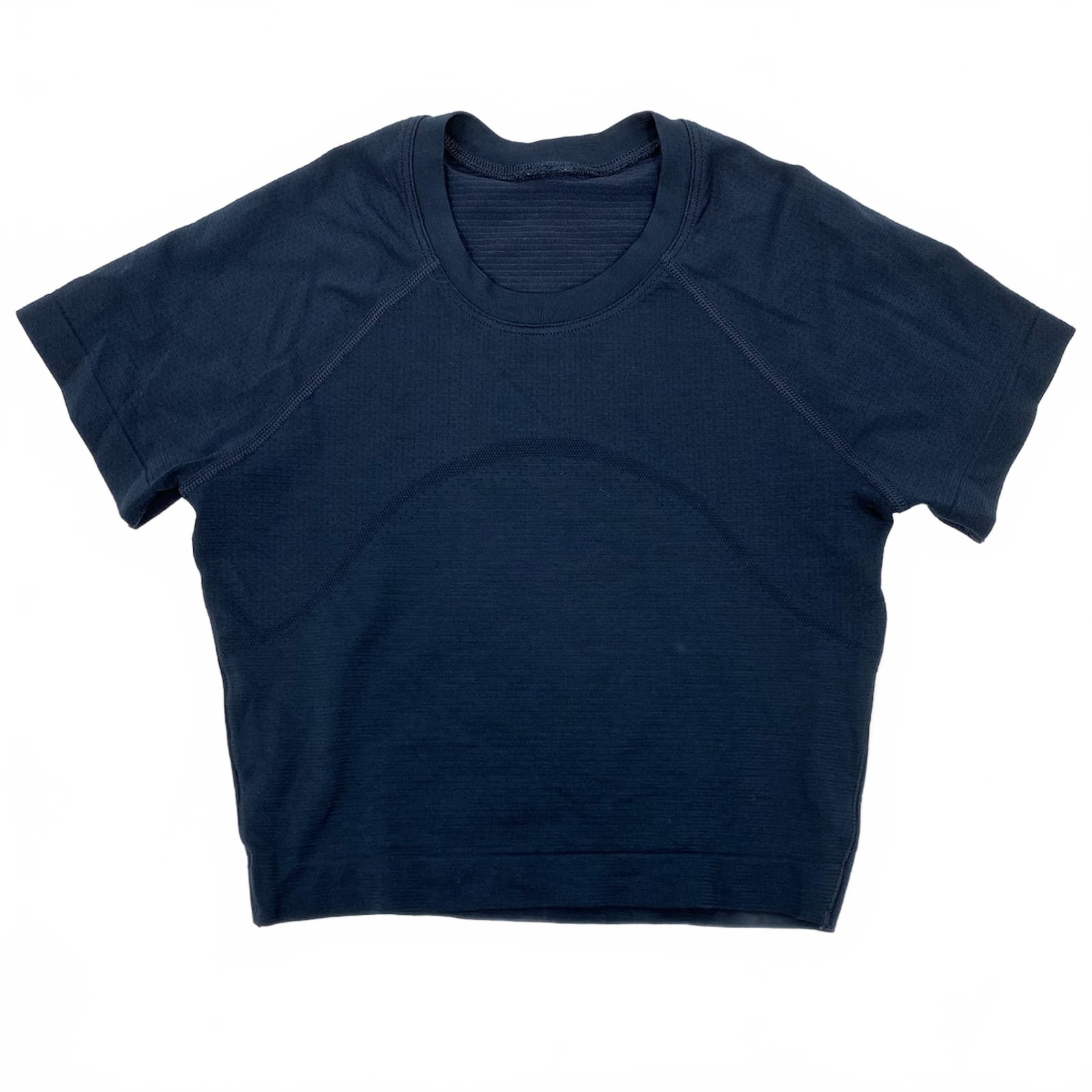 Lululemon Navy Blue Cropped Athletic Tee