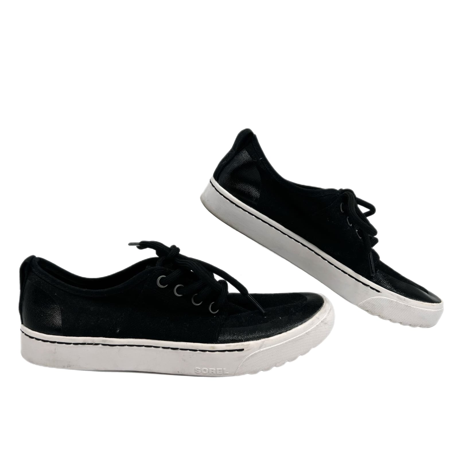 Sorel Black Camp Canvas Lace-Up Sneakers