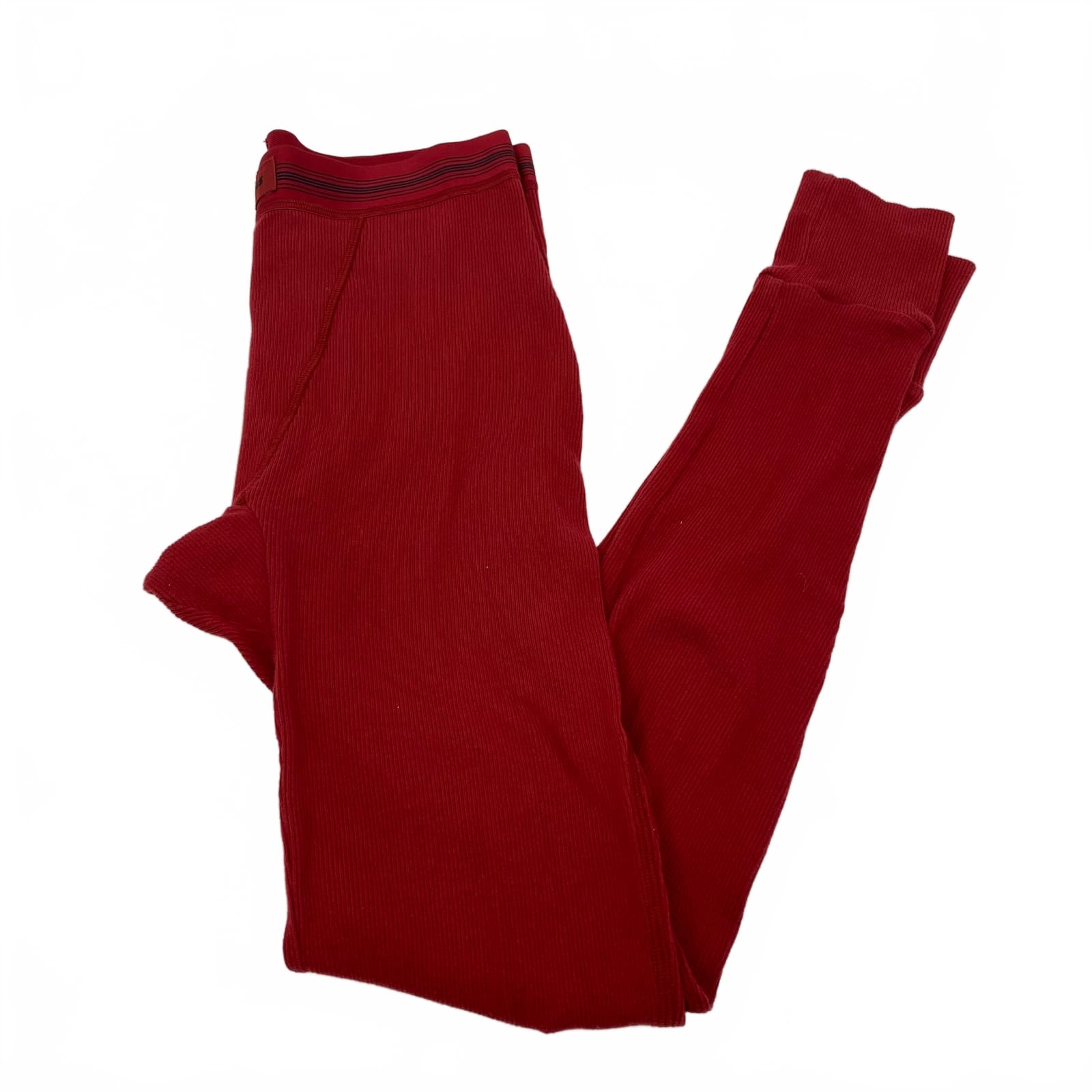 SKIMS Red Cotton Blend Ankle Leggings