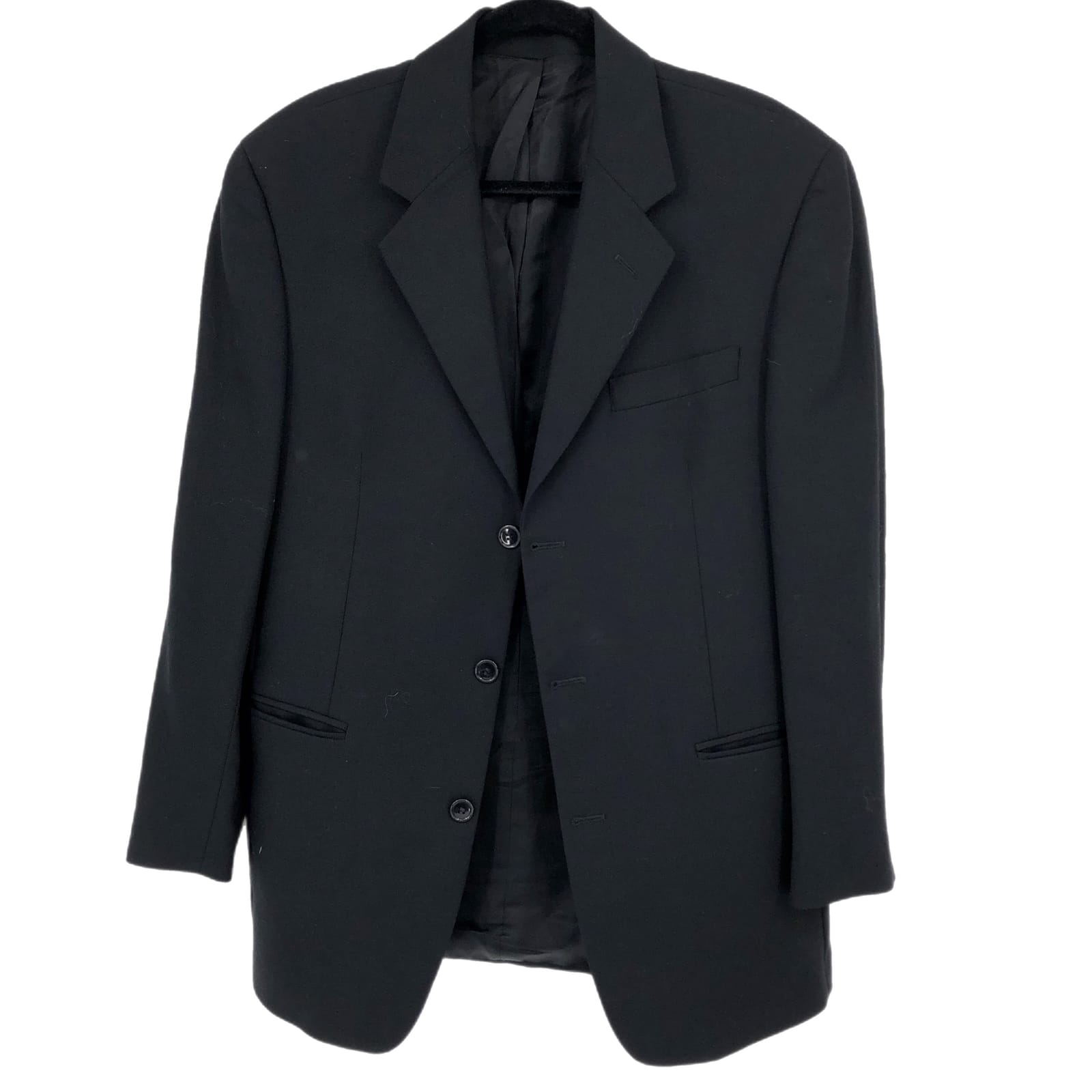 Classic Black Wool Blazer