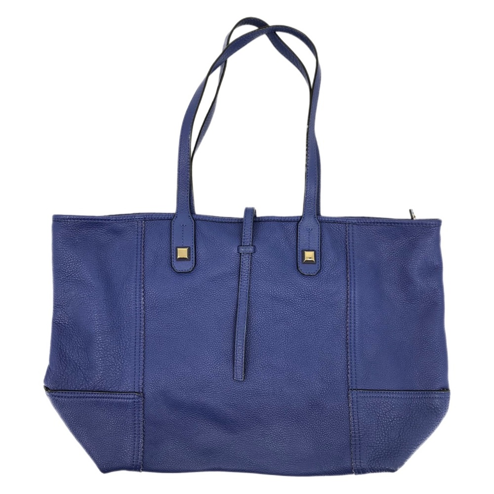 Stella & Dot Blue Leather Tote