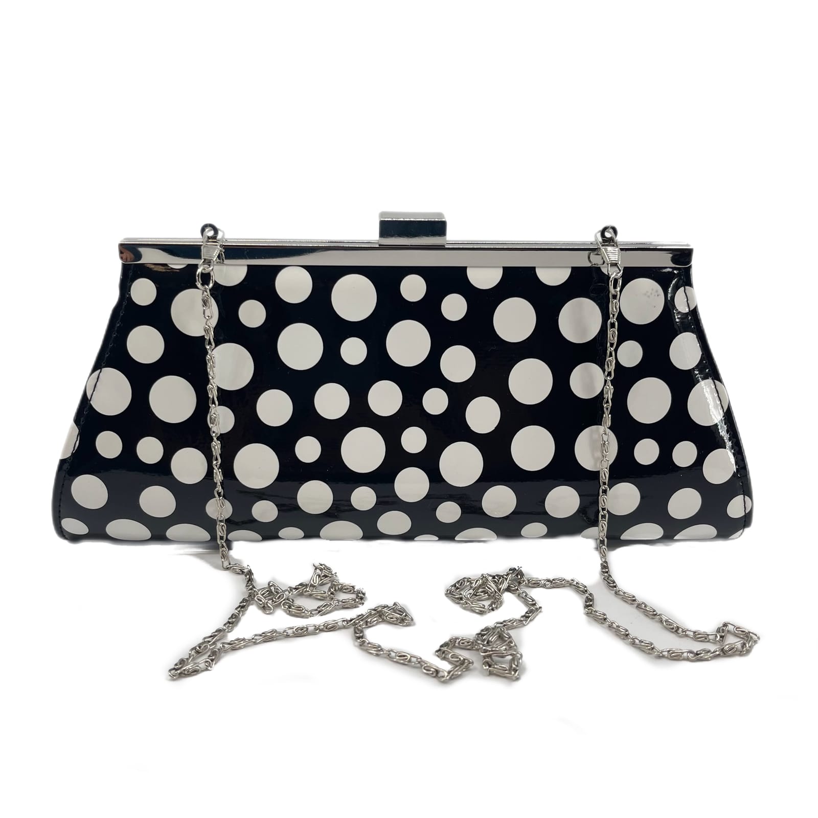 Neiman Marcus Blue Polka Dot Crossbody Bag