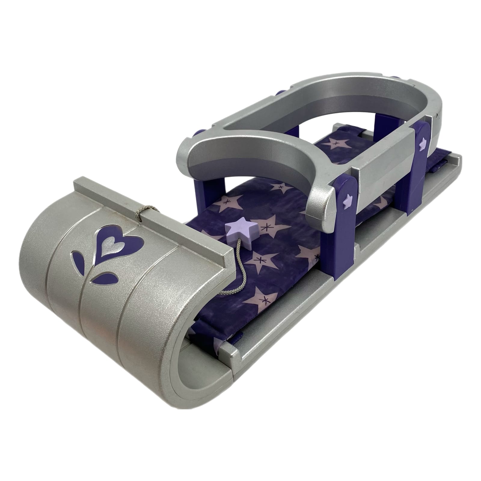 American Girl Silver Purple Bitty Baby Sled