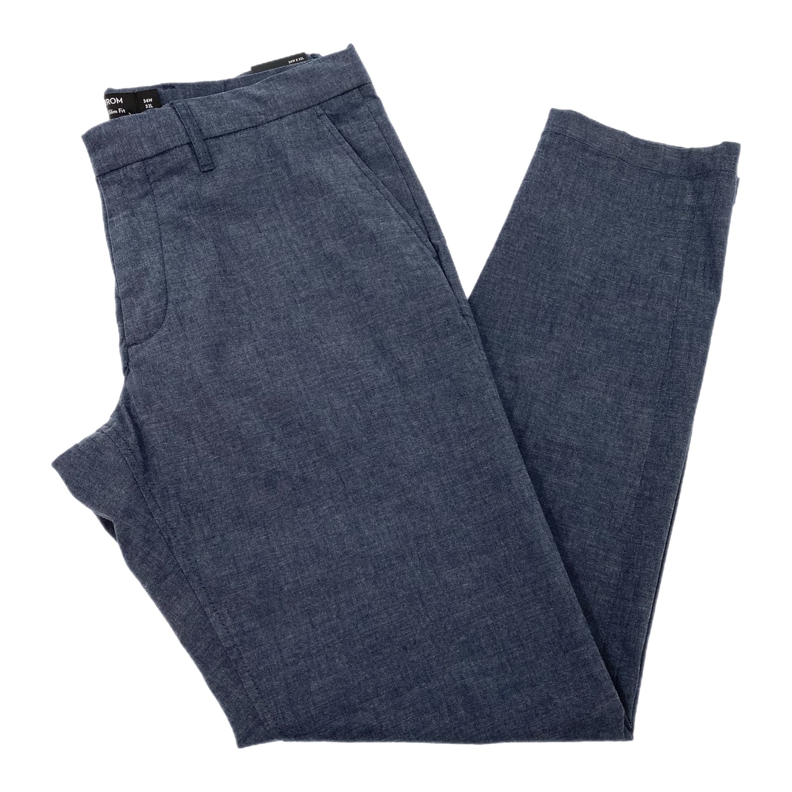 Nordstrom Gray TechSmart Slim Fit Dress Pants