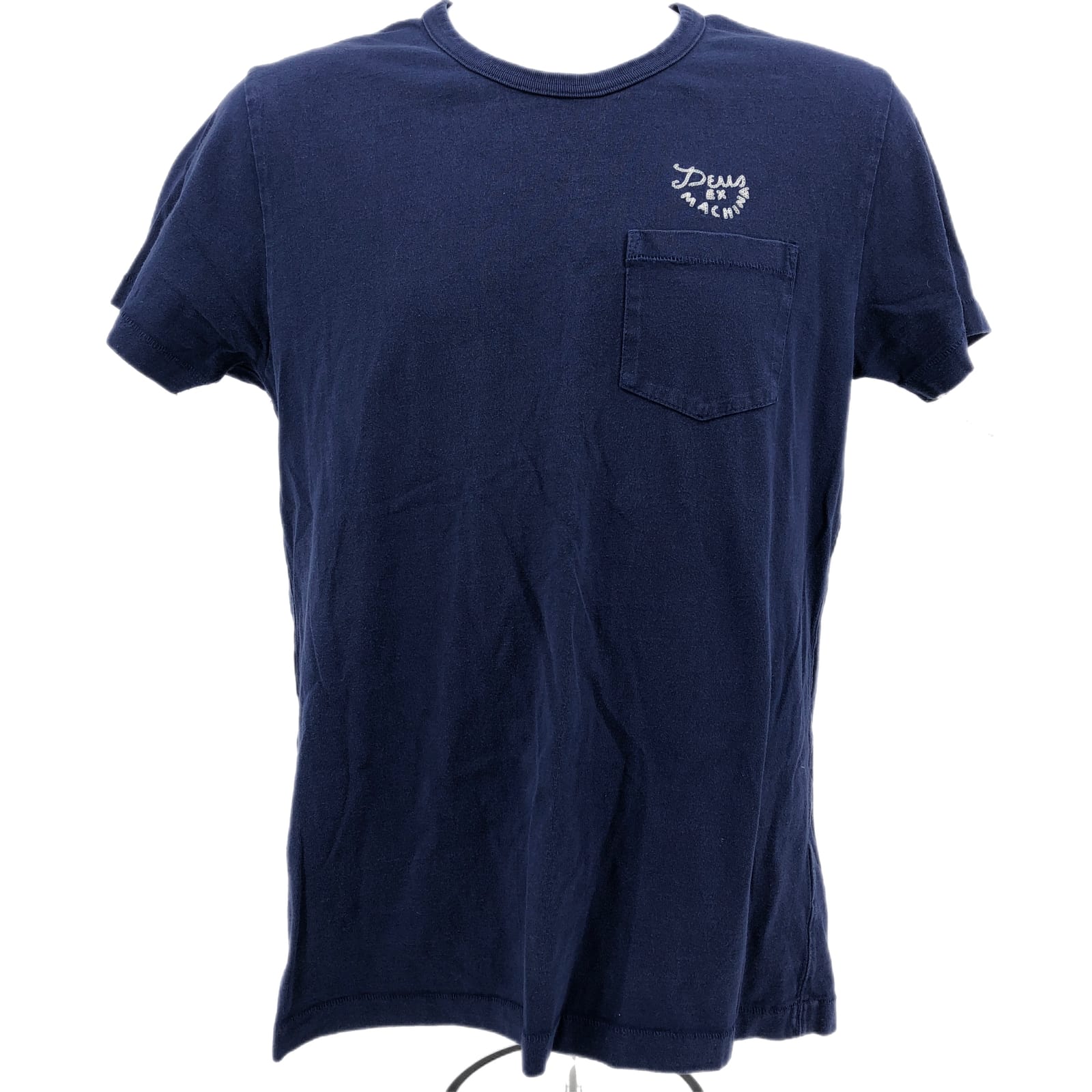 Blue and White Basic Men's T-Shirt by DeusEx Machina