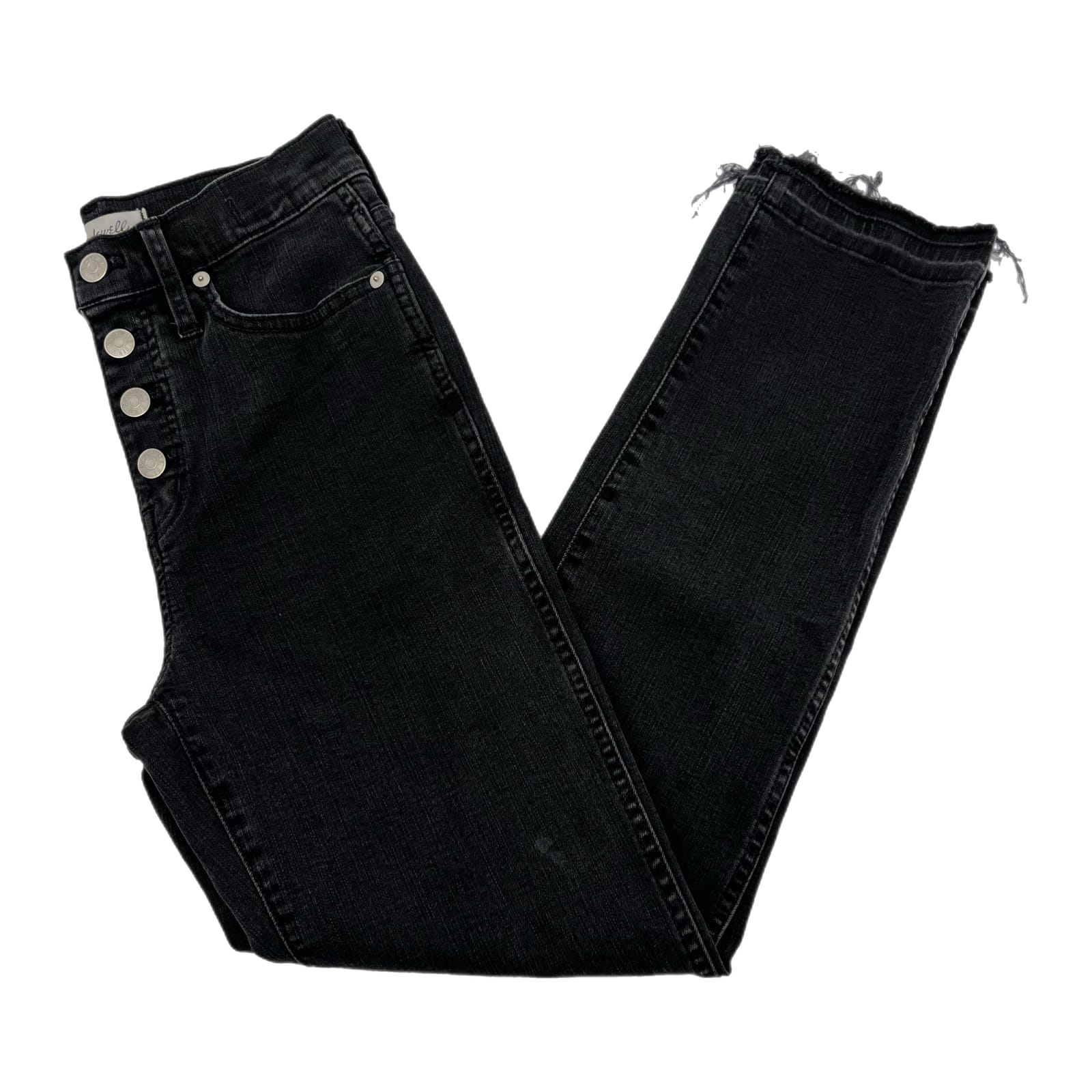 Madewell Black Stovepipe High Rise Jeans