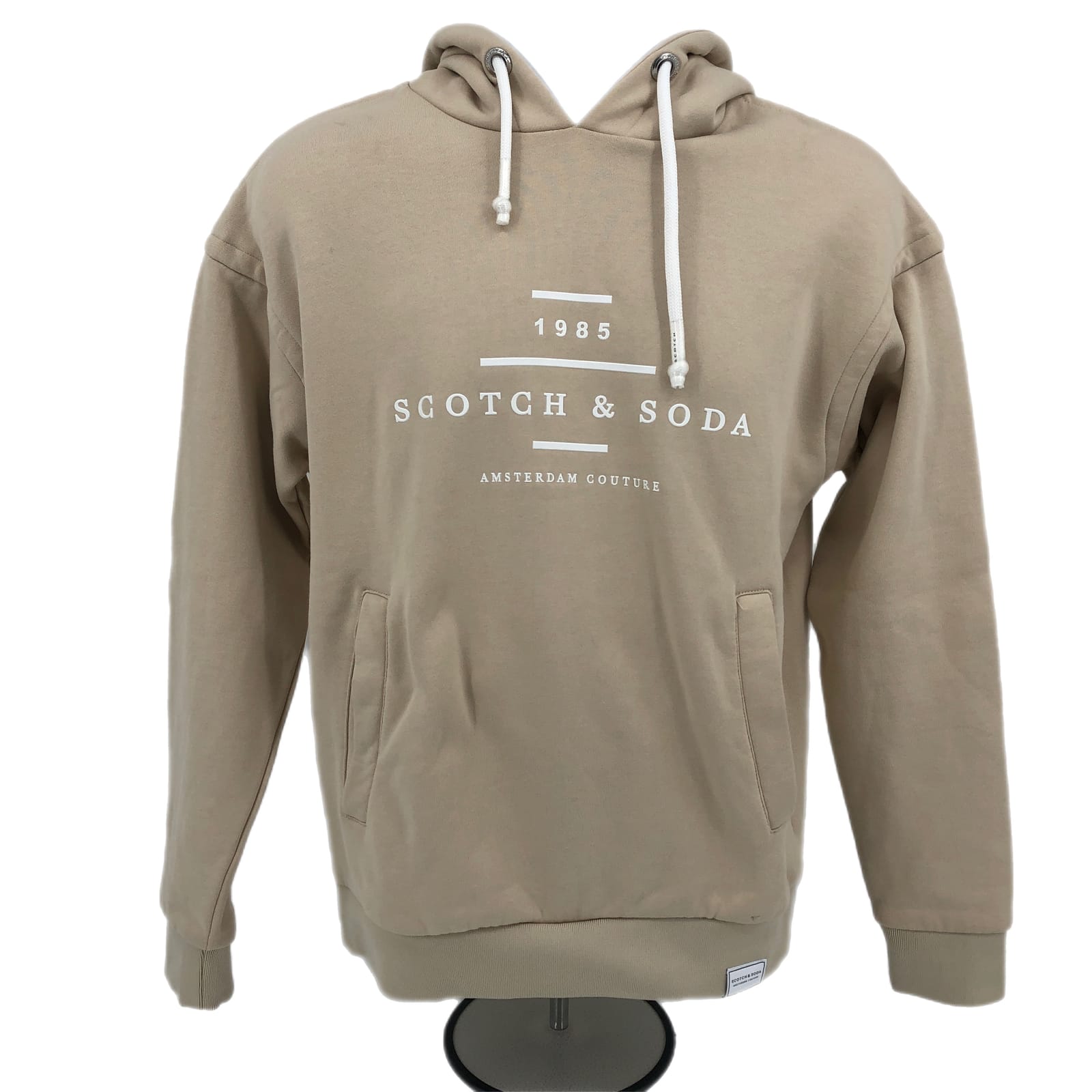 Scotch & Soda Cream Basic Hoodie