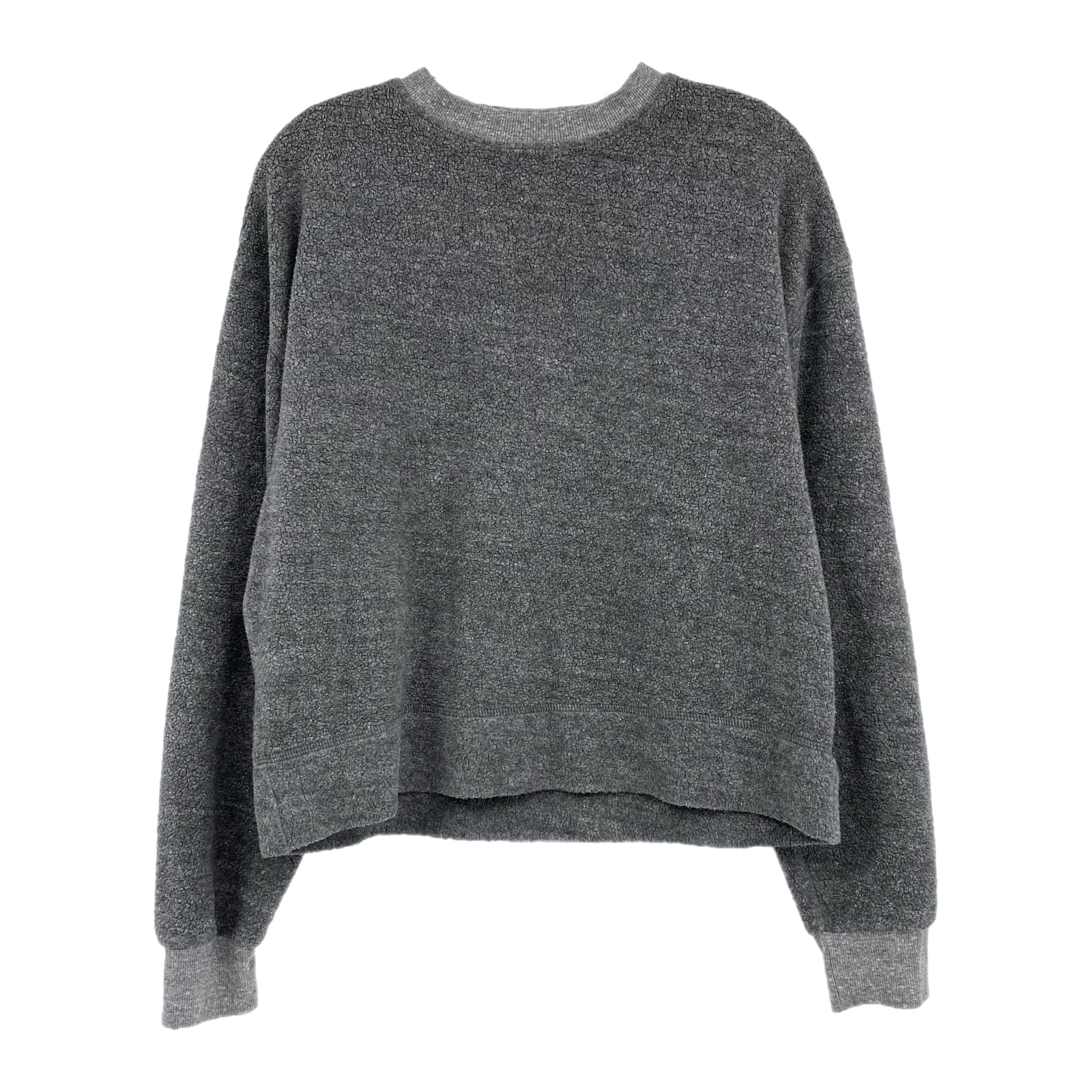 Unknown Gray Fleece Long Sleeve Crewneck Sweatshirt