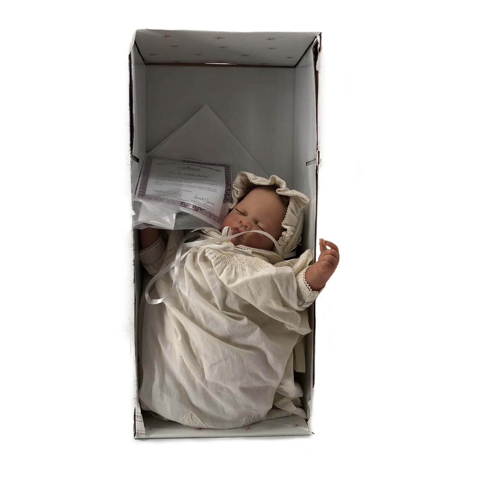 White Hush Little Baby Newborn Doll