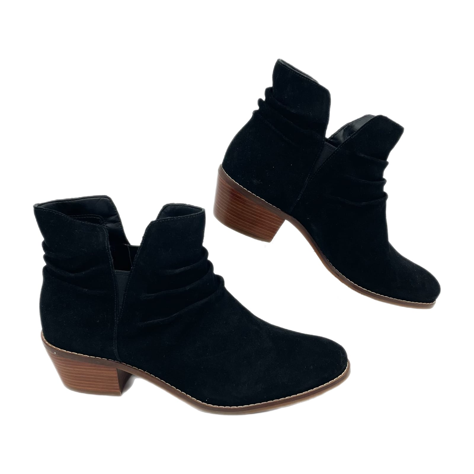 Cole Haan Black Suede Ankle Boots