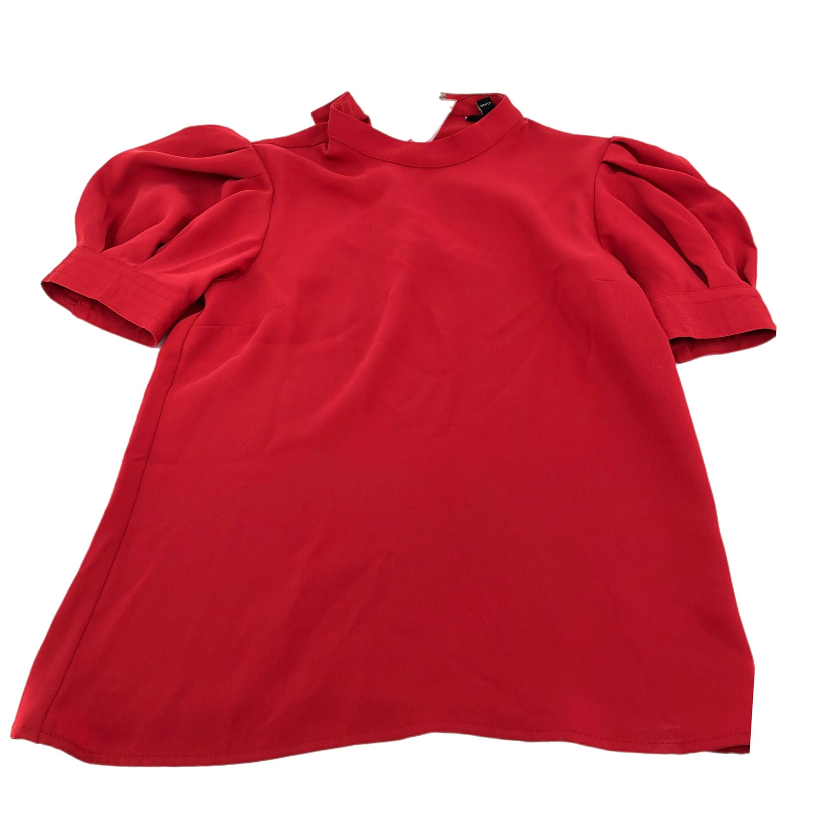 Express Red Short Sleeve Blouse