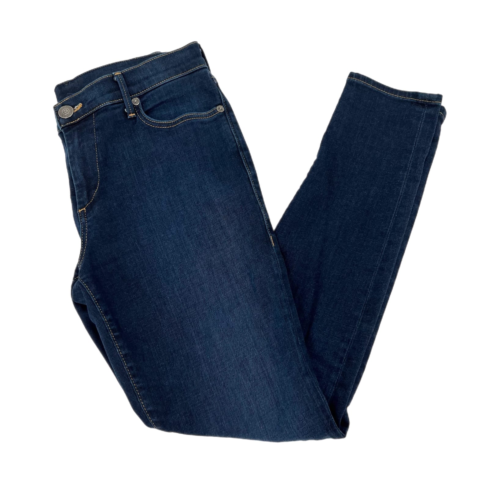 True Religion Blue Mid Rise Super Skinny Jeans