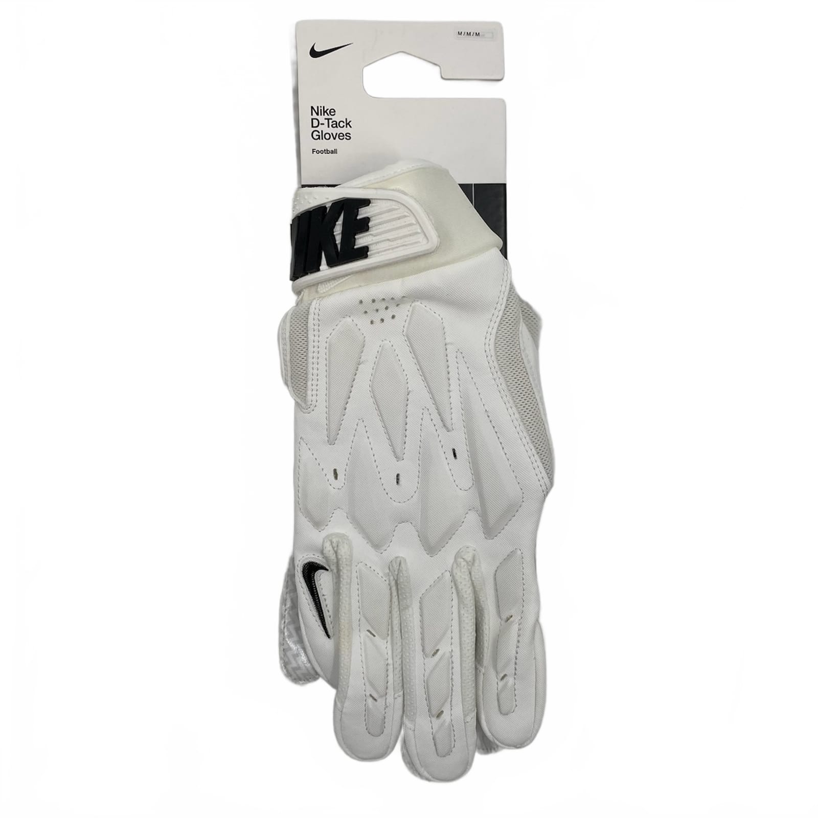 Nike White D-Tack Football Gloves