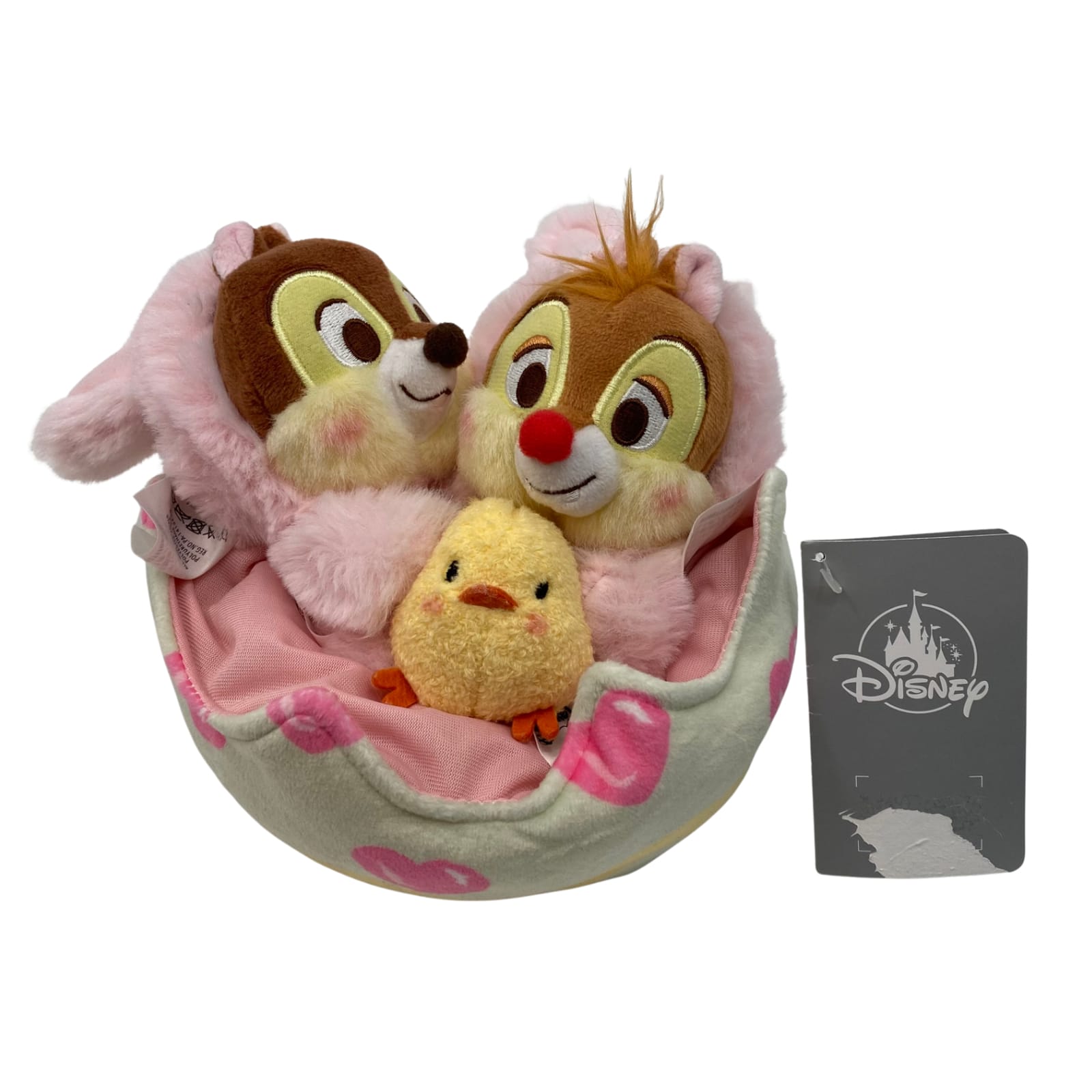 Disney Pink Chip&Dale Easter Bunny Nest Plush