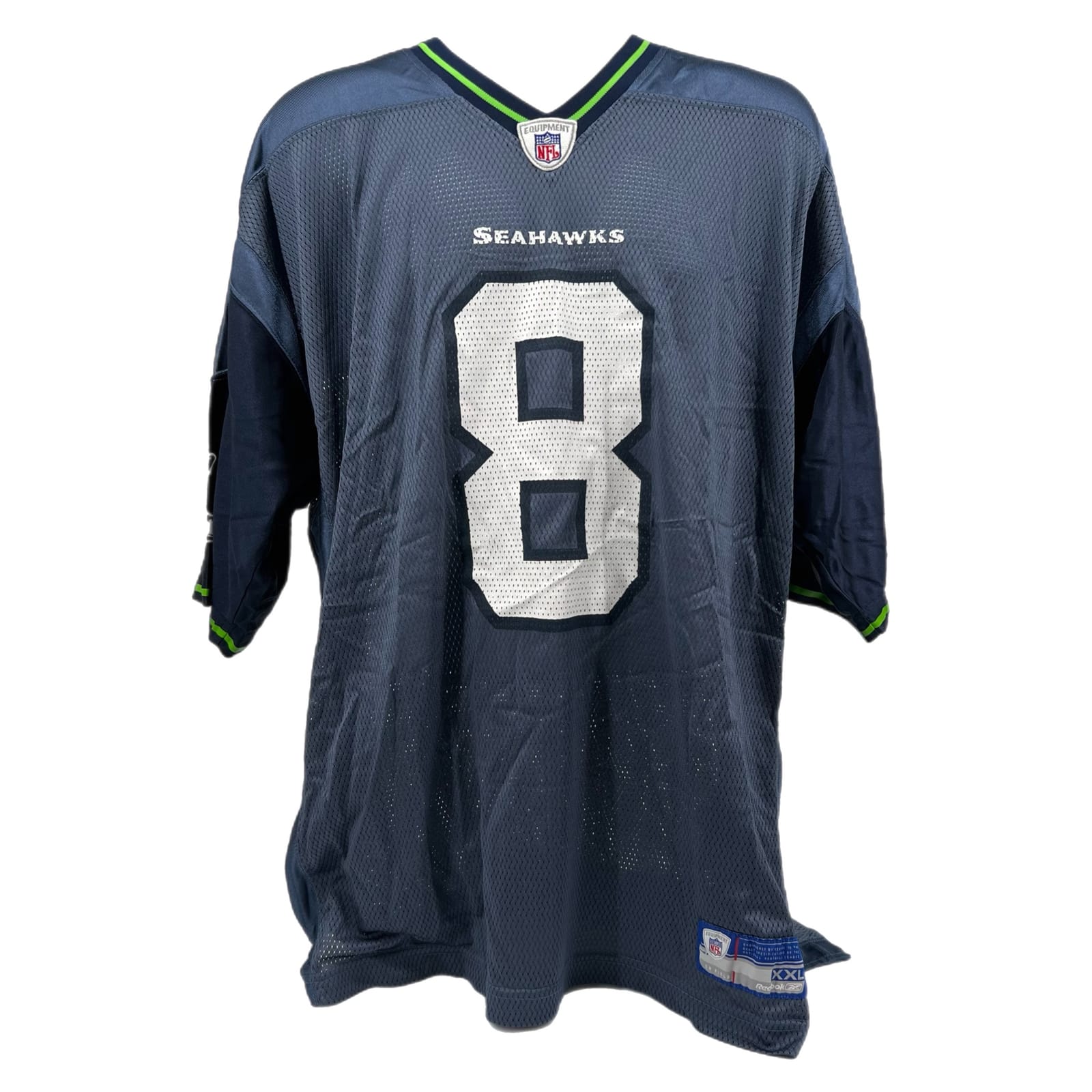 NFL Hasselbeck Blue Solid Short Sleeve Jersey