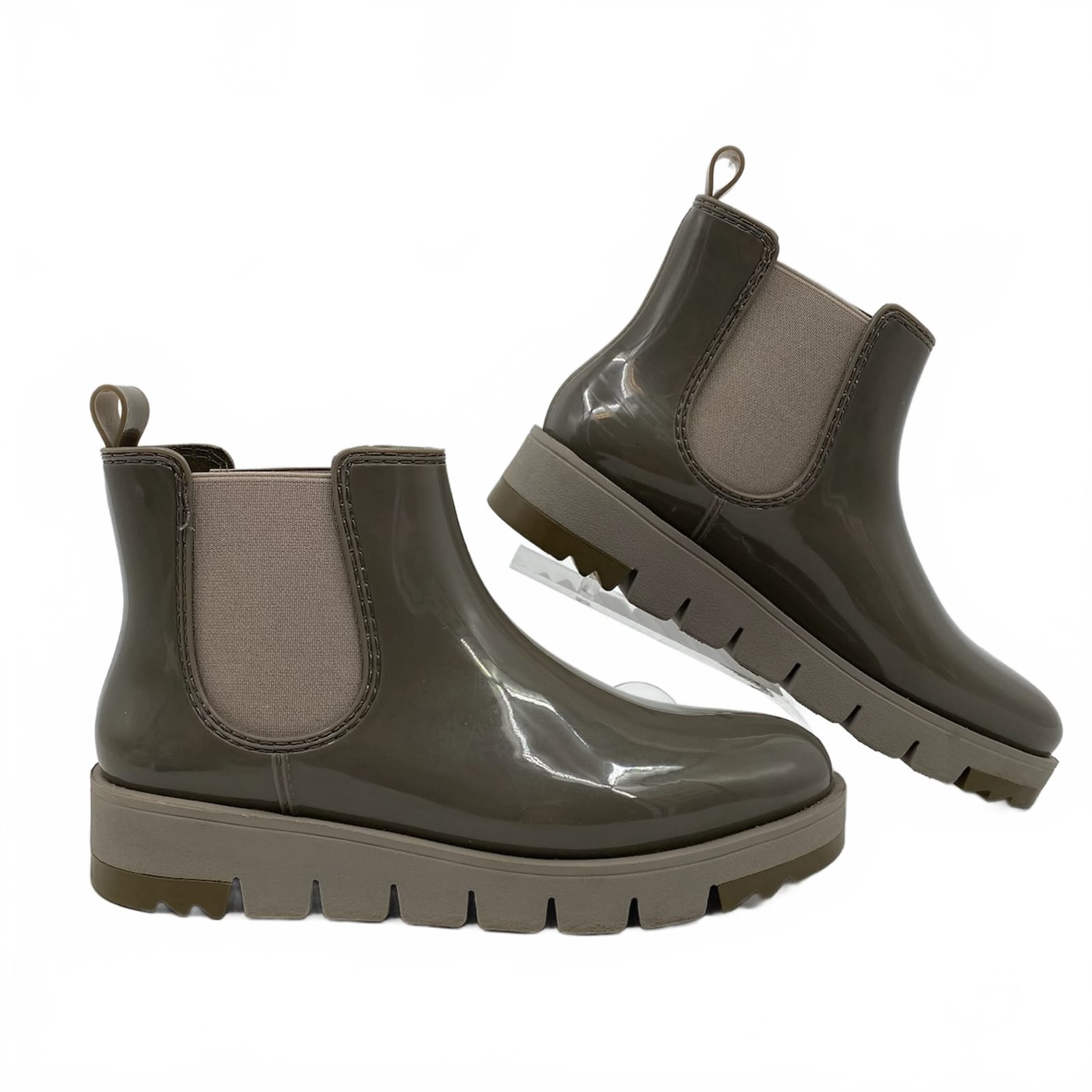 Cougar Gray Rubber Ankle Rain Boots