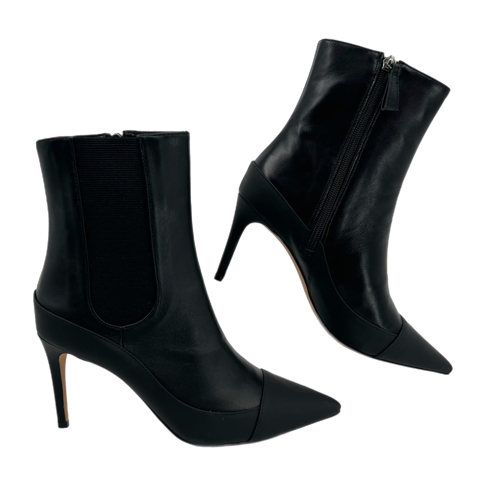 Alexandre Birman Black High Heel Pointed Toe Boots