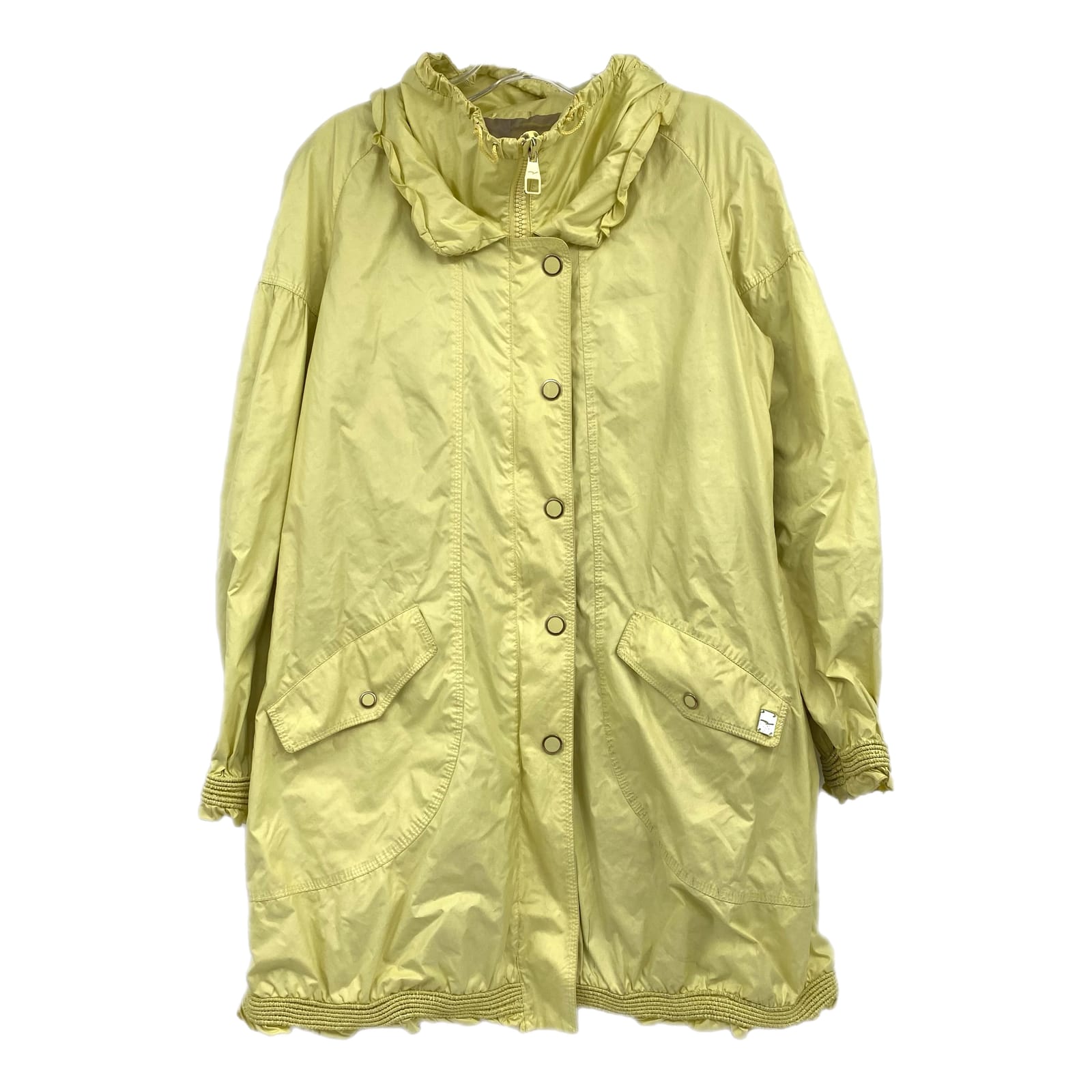 Violanti Yellow Ruffle Hem Jacket