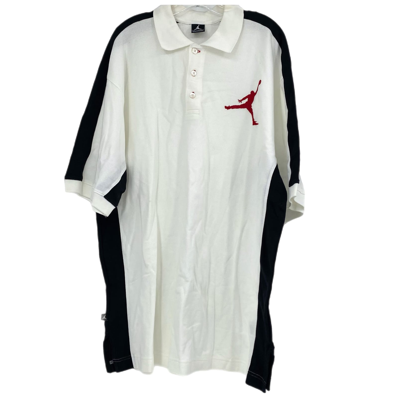 Nike Black & White Cotton Polo Shirt