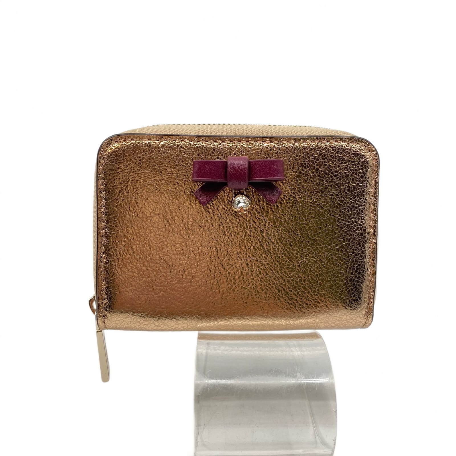 Kate Spade Champagne Gold Leather Clutch Wallet