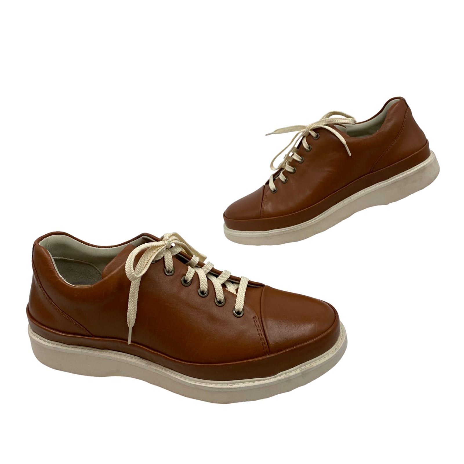 Samuel Hubbard Brown Leather Sneakers
