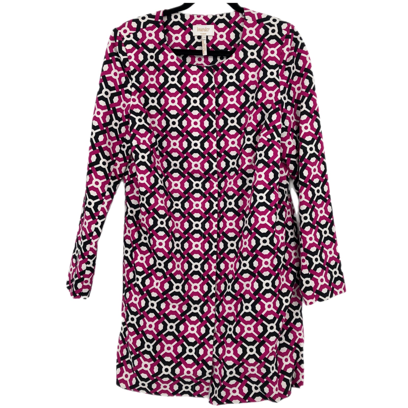 Laundry By Shelli Segal Pink & Black Straight & Pencil Midi Dress