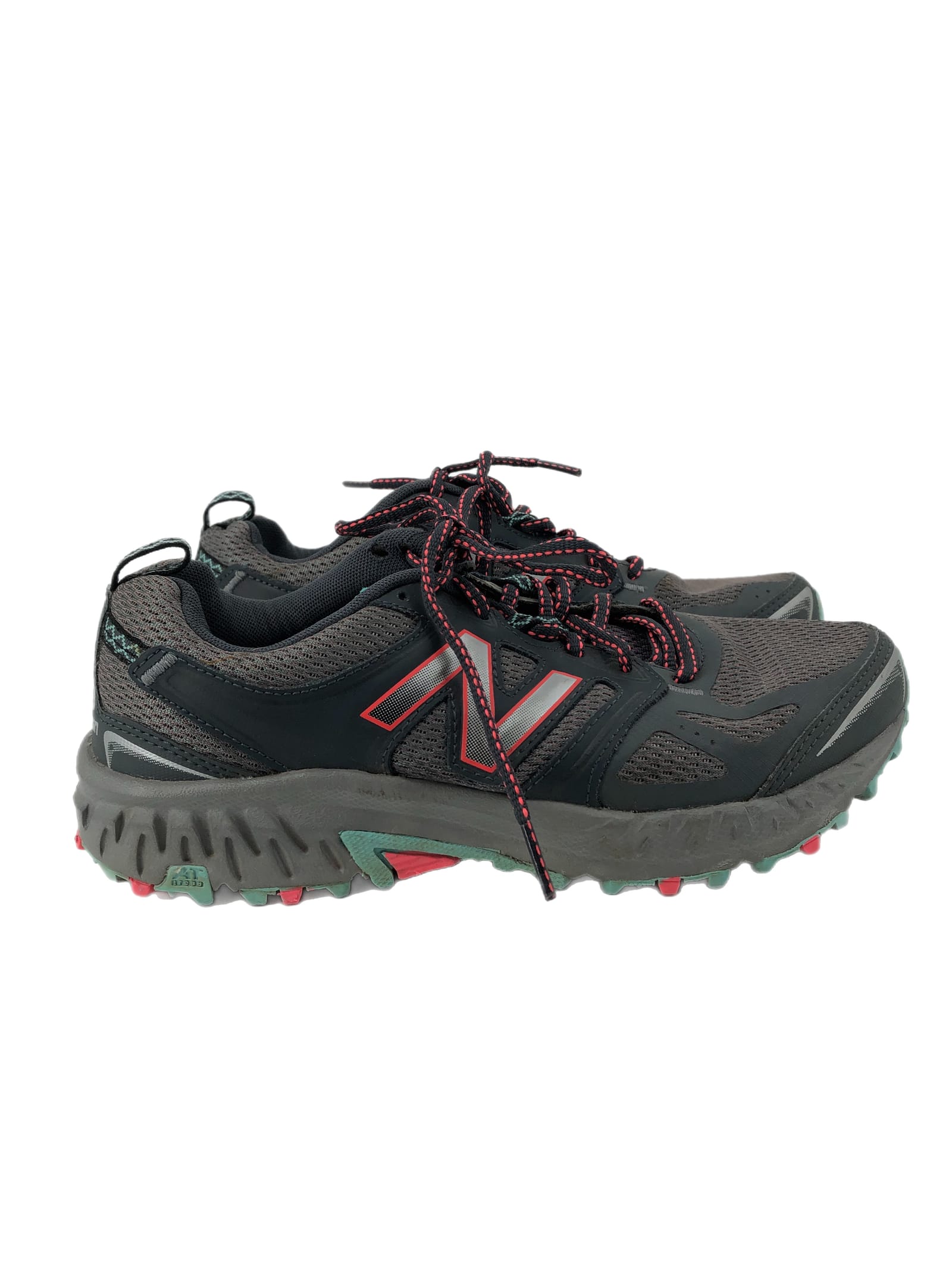 New Balance Gray-Pink Athletic Shoes