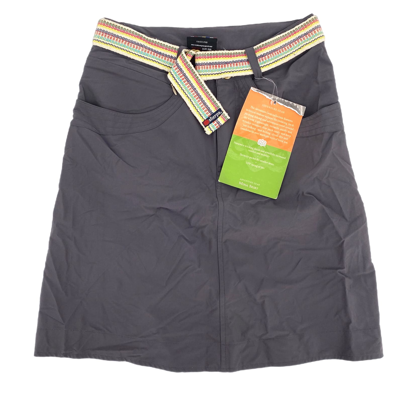 Classic Gray Cargo Sherpa Skirt