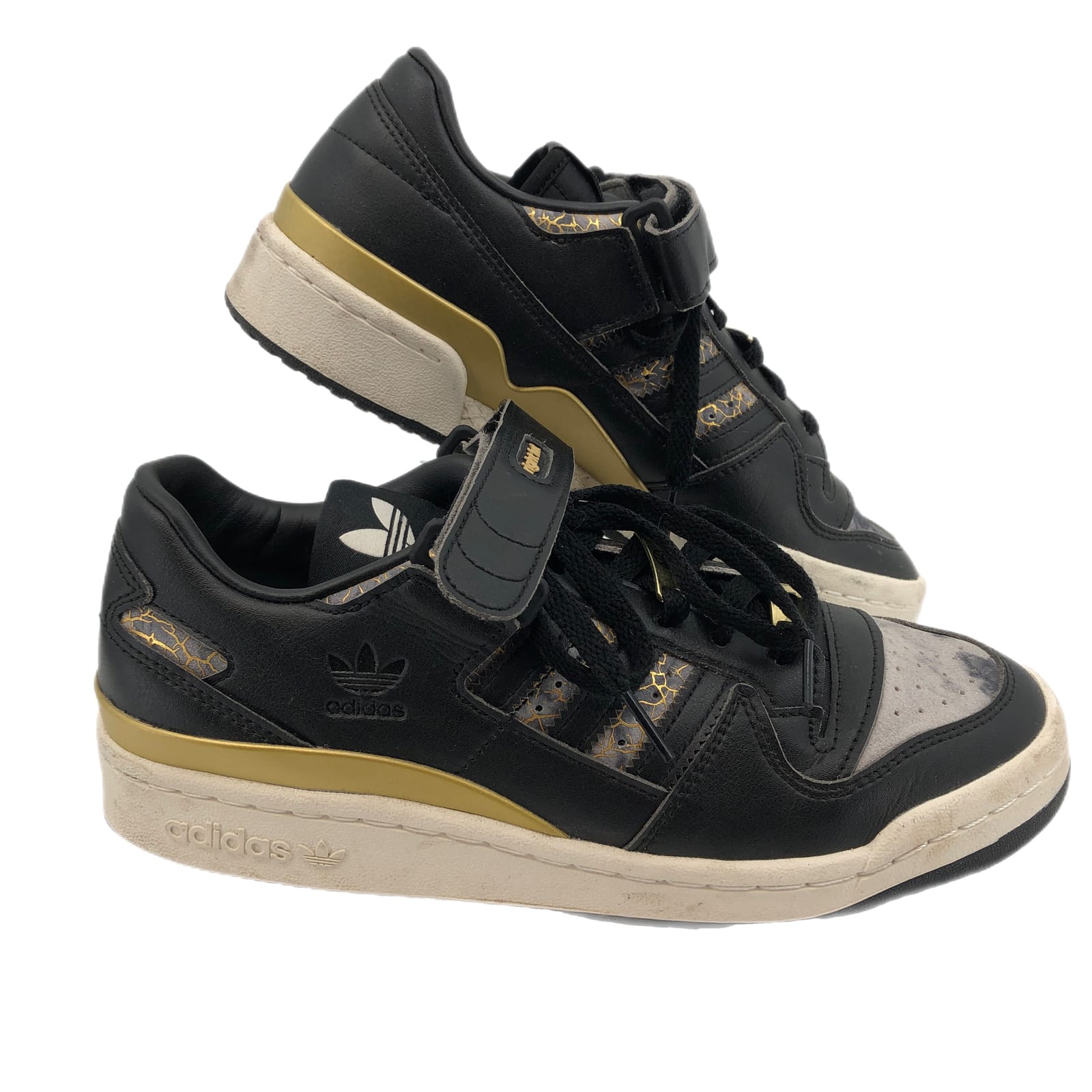 Adidas Black Gold Forum Low Candace Parker Sneakers