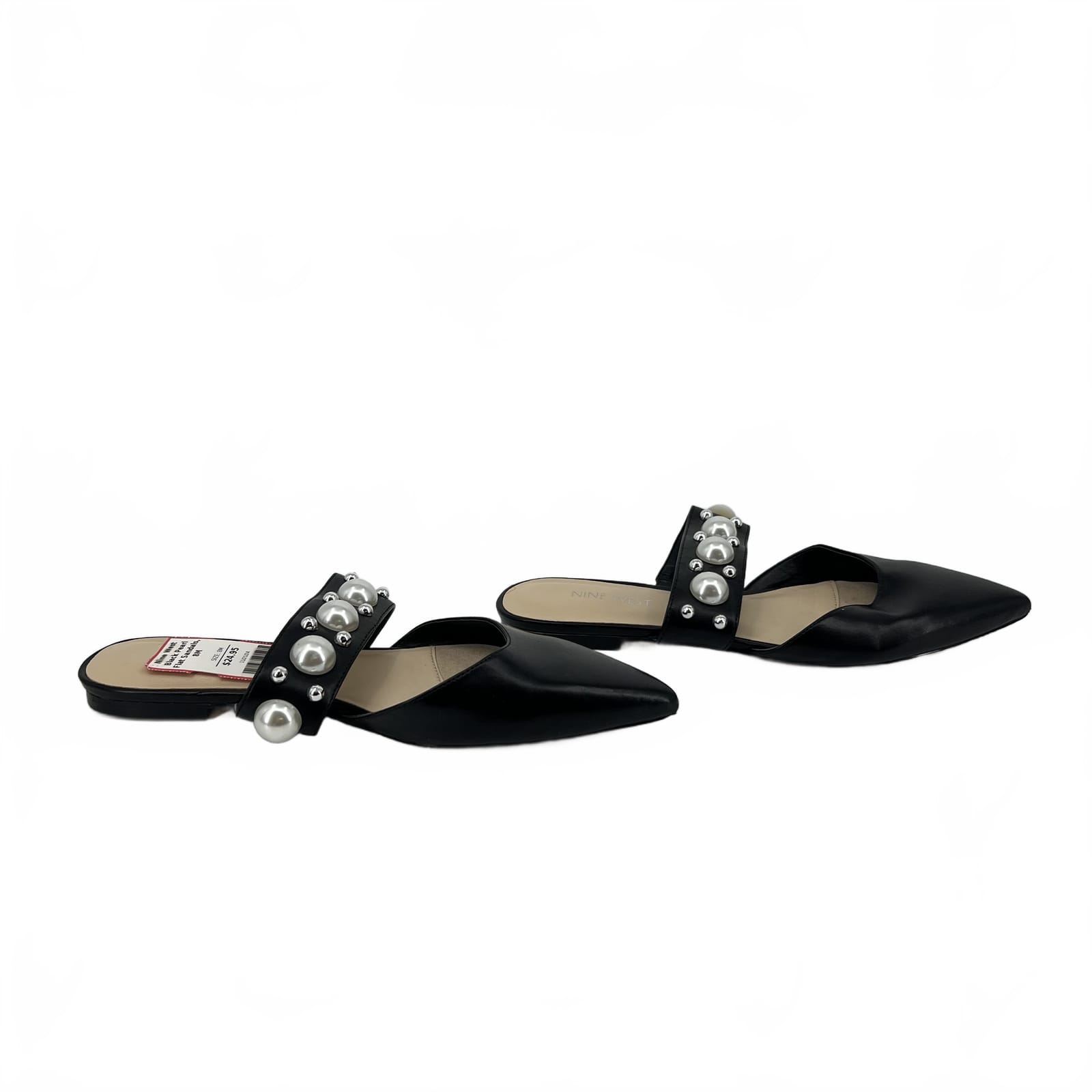 Nine West Black Classic Flat Sandals